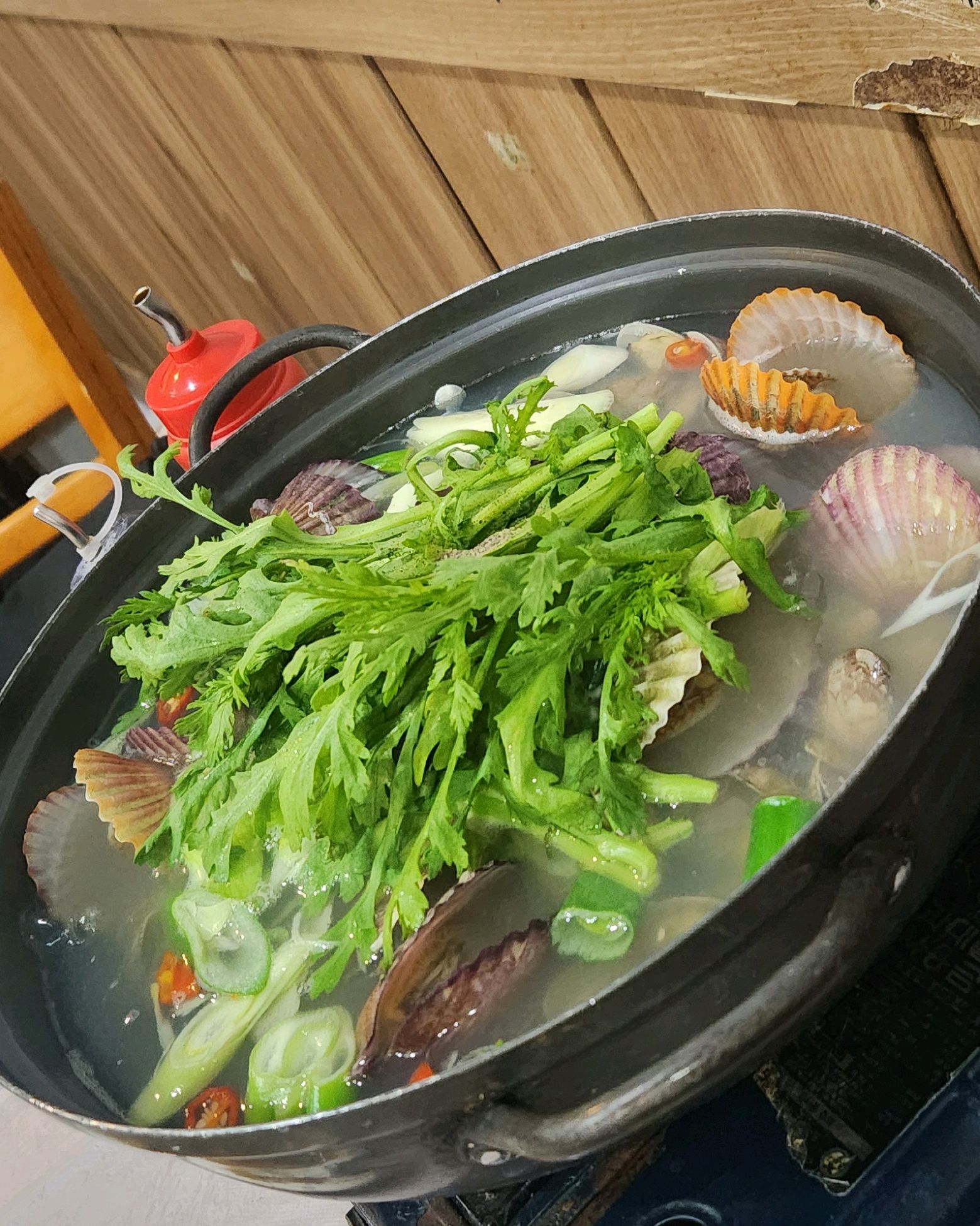 주주총회는 늘 갈때마다 만족중 맛있는 회 수산물 - 조개 주주총회회센타