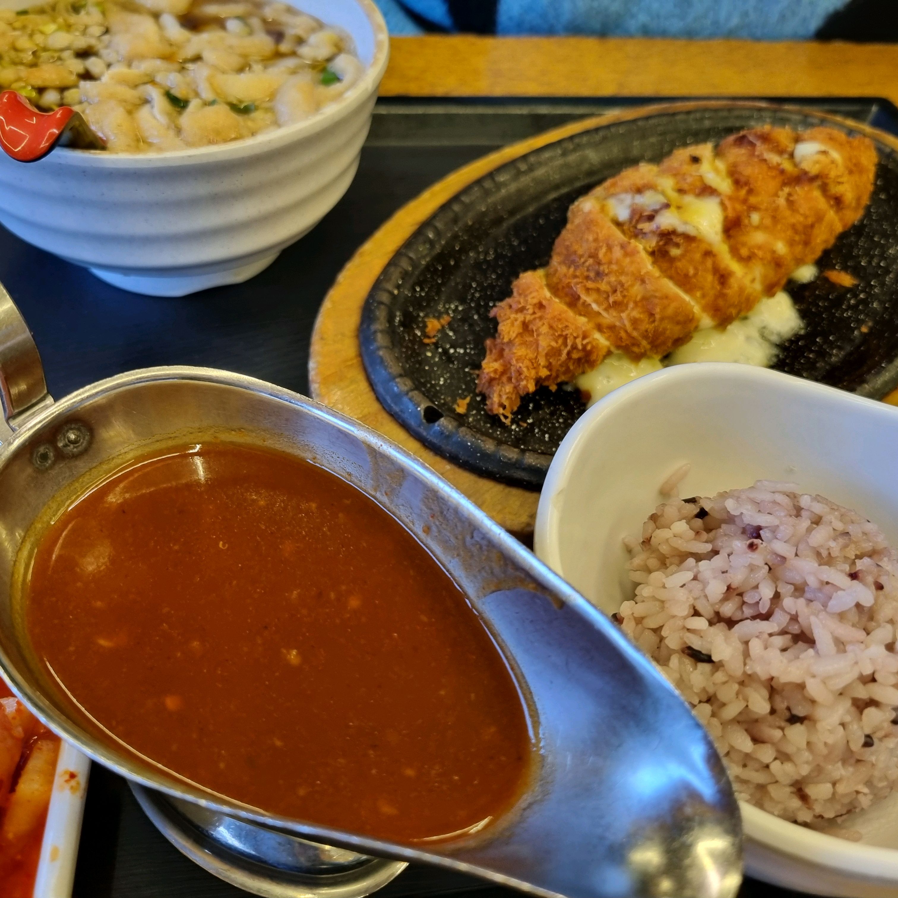 고구마치즈돈가스, 안심돈가스~ - 광명 밤일마을 맛집 홍익돈까스 광명점