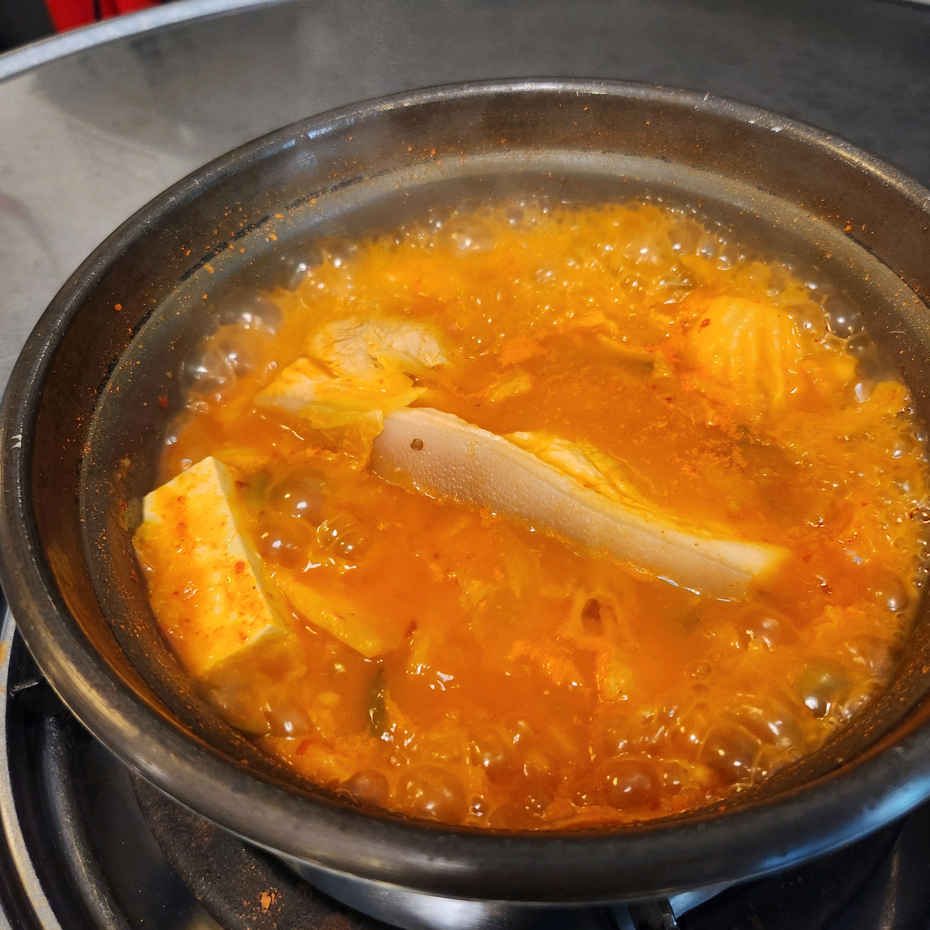 Baechae Kimchi Stew, a ramen restaurant near Nambu Terminal Station, Seoul, Korea