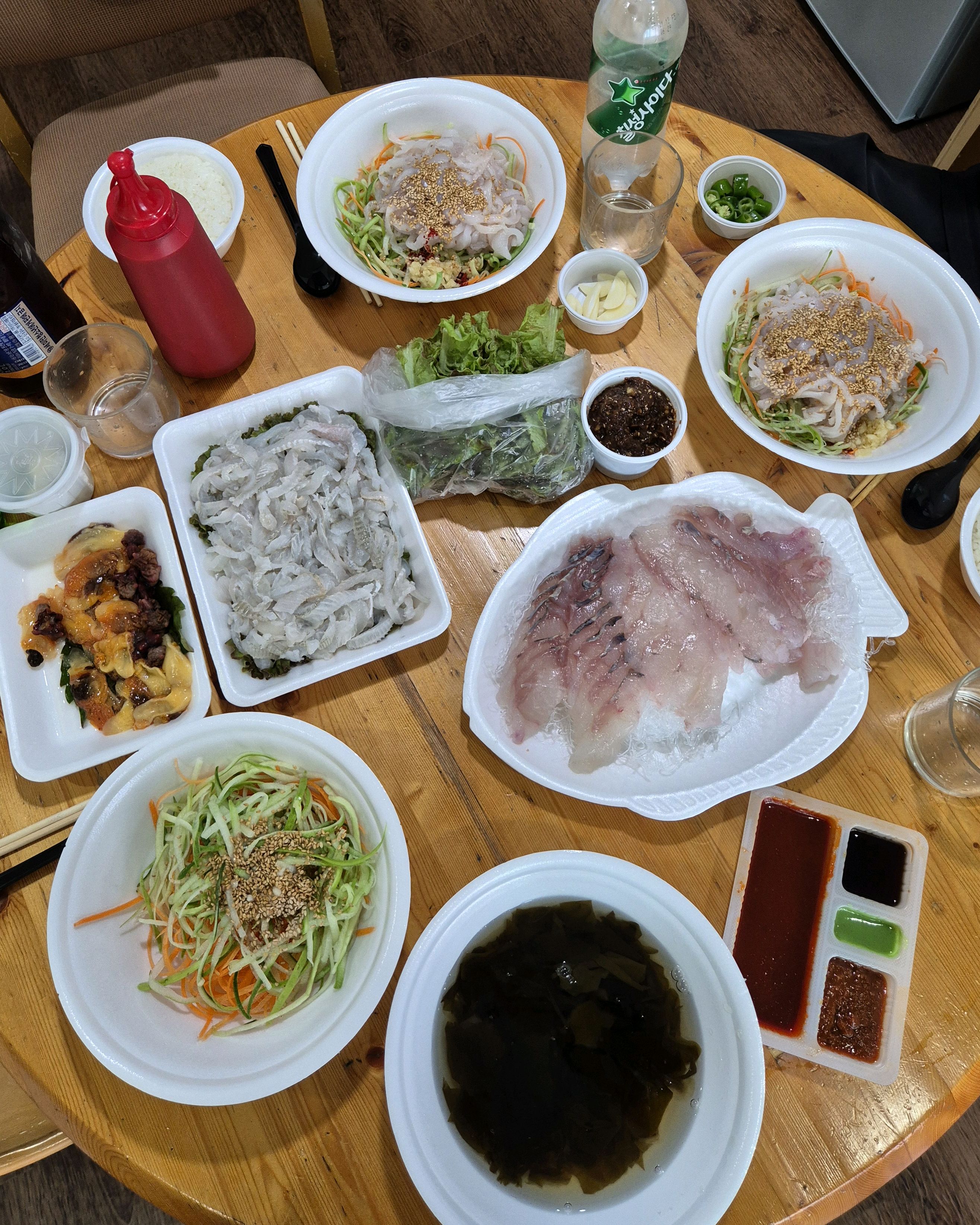 송도물회 먹으러 속초 오는ㅋㅋ - 아바이마을 맛집 송도물회