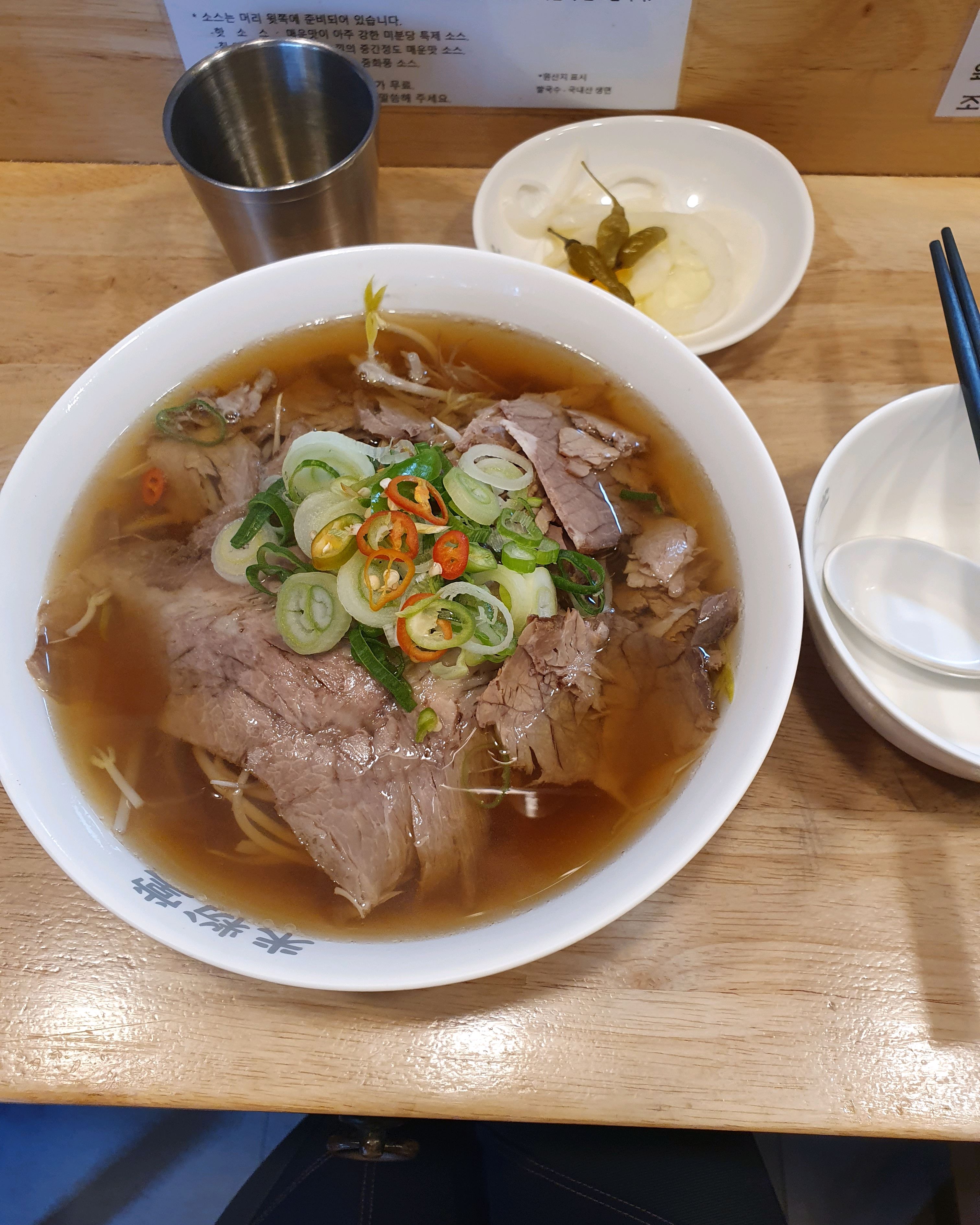 일렬로 쭈욱 좌석이 되서 혼밥하기 좋고 - 군포 맛집 미분당 산본점