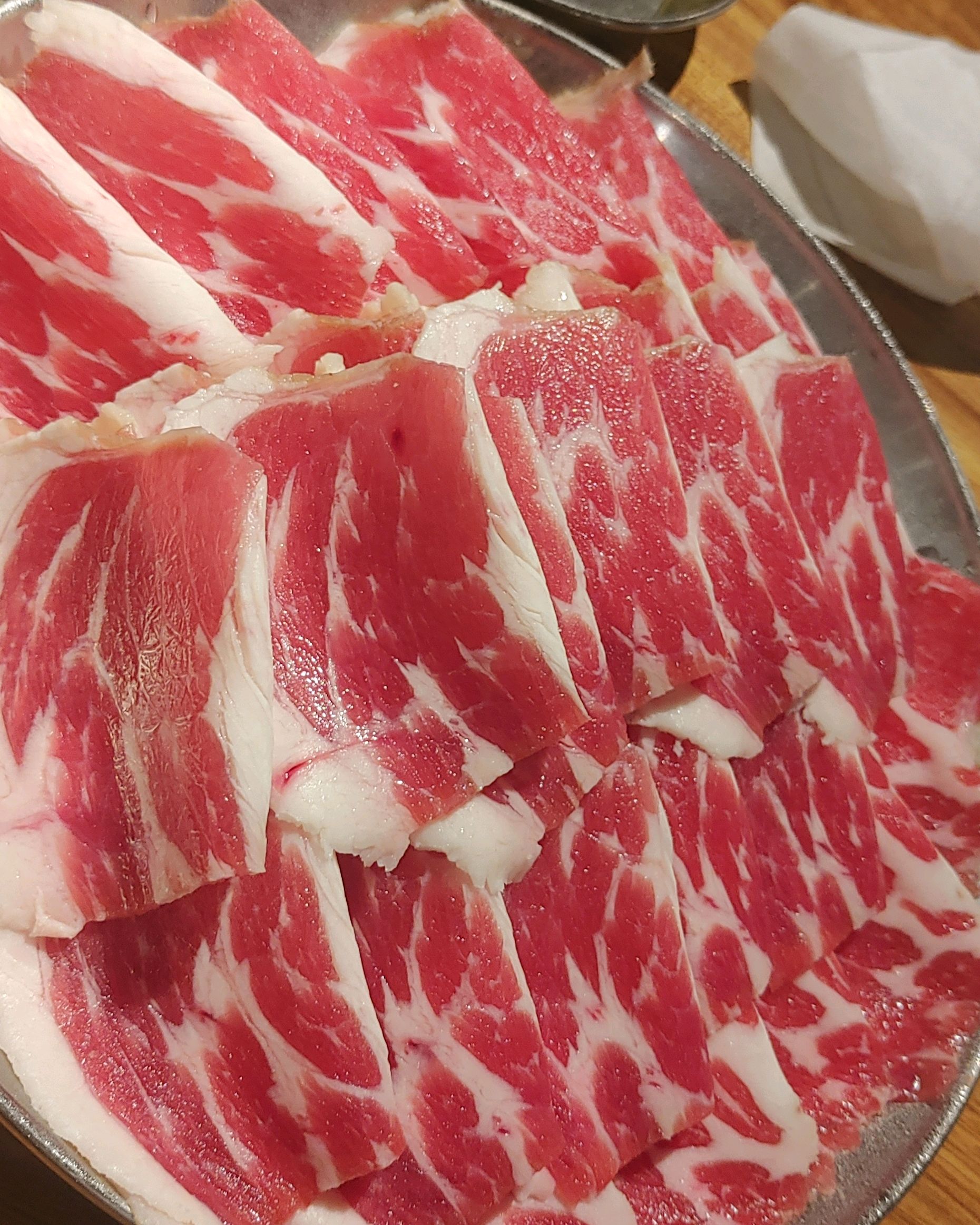 단체 모임 테이블