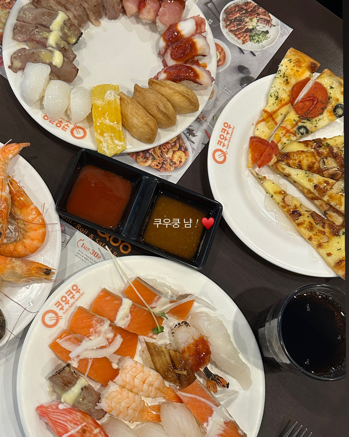저번에 갔을 때 실망했는데 이번엔 짱 맛있게 잘 먹다왔어용 ꈍ◡ꈍ♥️ - 전주 송천동 맛집 추천 쿠우쿠우 전주송천점