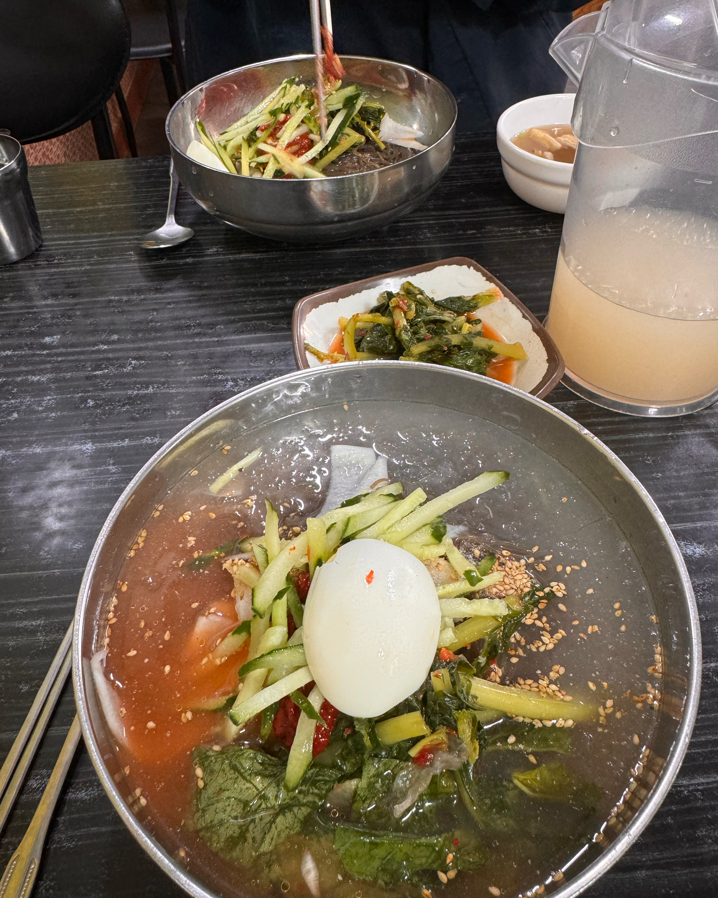 냉면골목중에서는 꽃집냉면이 최고예요 - 천호동 맛집 꽃집냉면