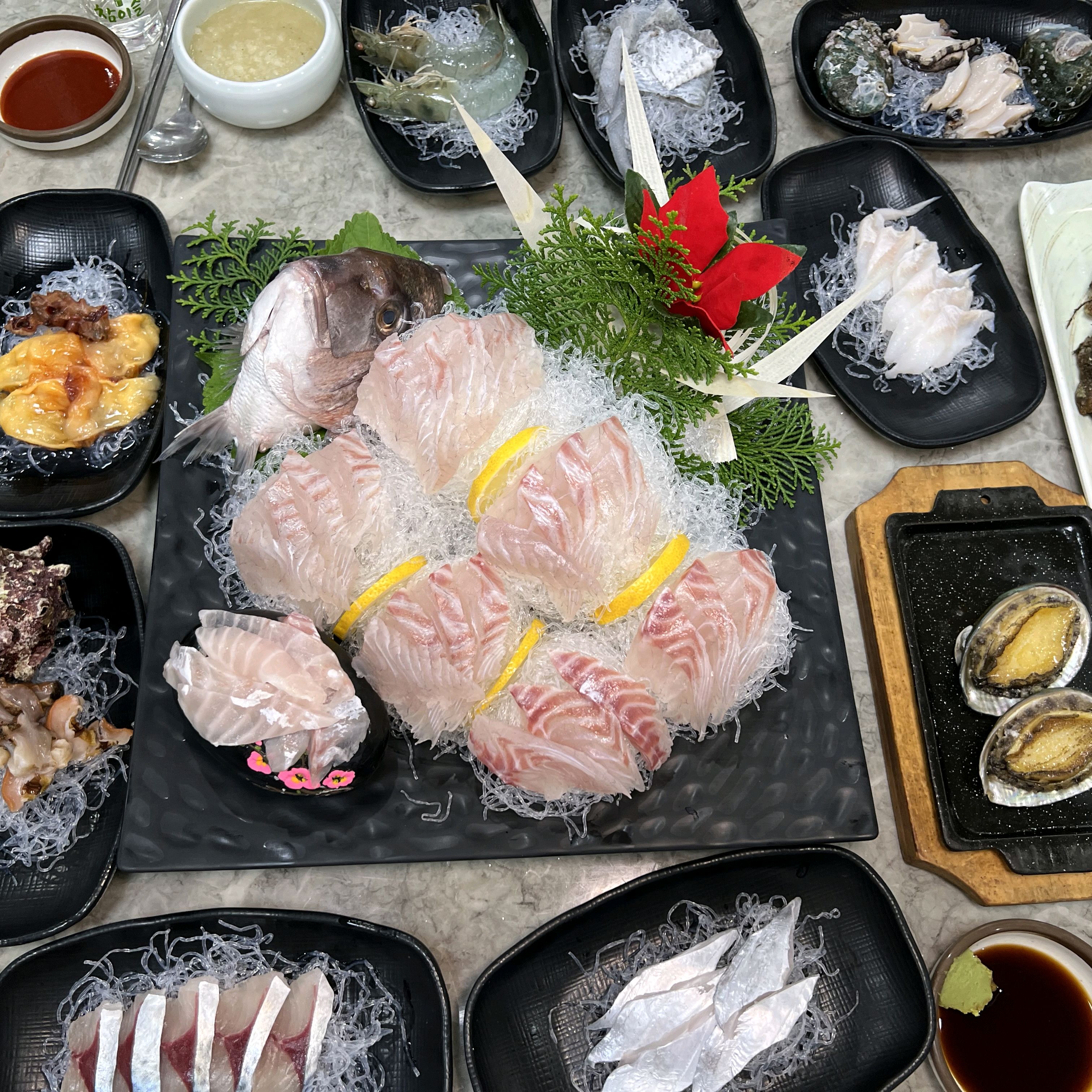  제주시 해산물 시장 식당 제주도 해진횟집 탑동본점