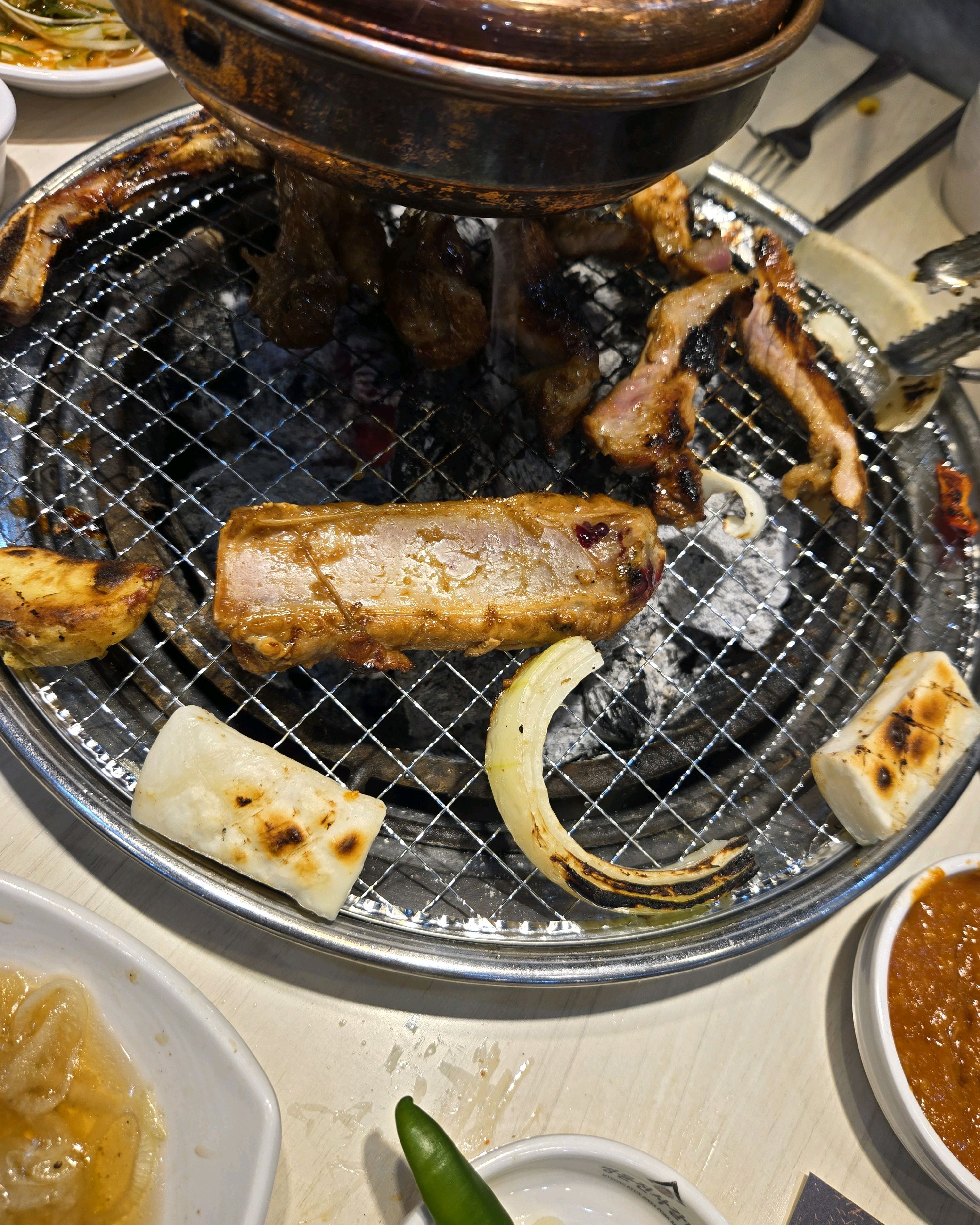 사장님도 친절하시고 돼지갈비양념이 너무맛나요^^ 스테이크도 너무 부드러웠습니다. - 파주시청 맛집 명륜진사갈비 파주시청점