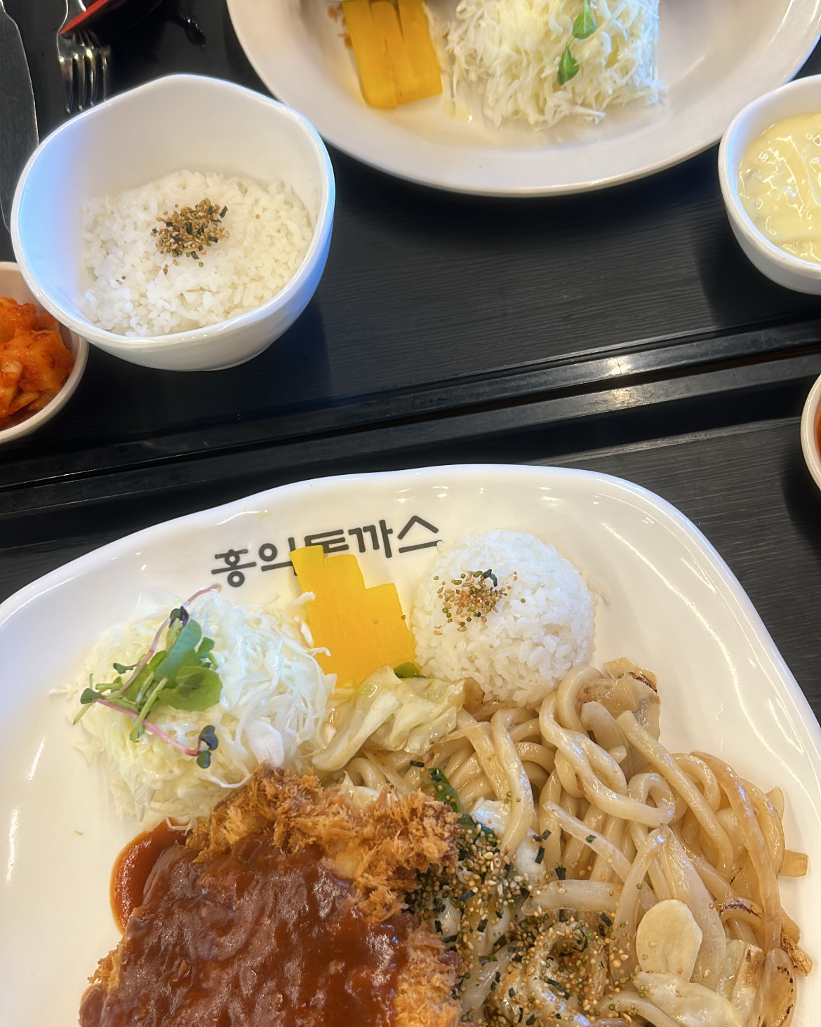 돈가스 생선까스 볶음우동도 너무너무 맛있었습니다! - 서산 호수공원 맛집 홍익돈까스 서산점
