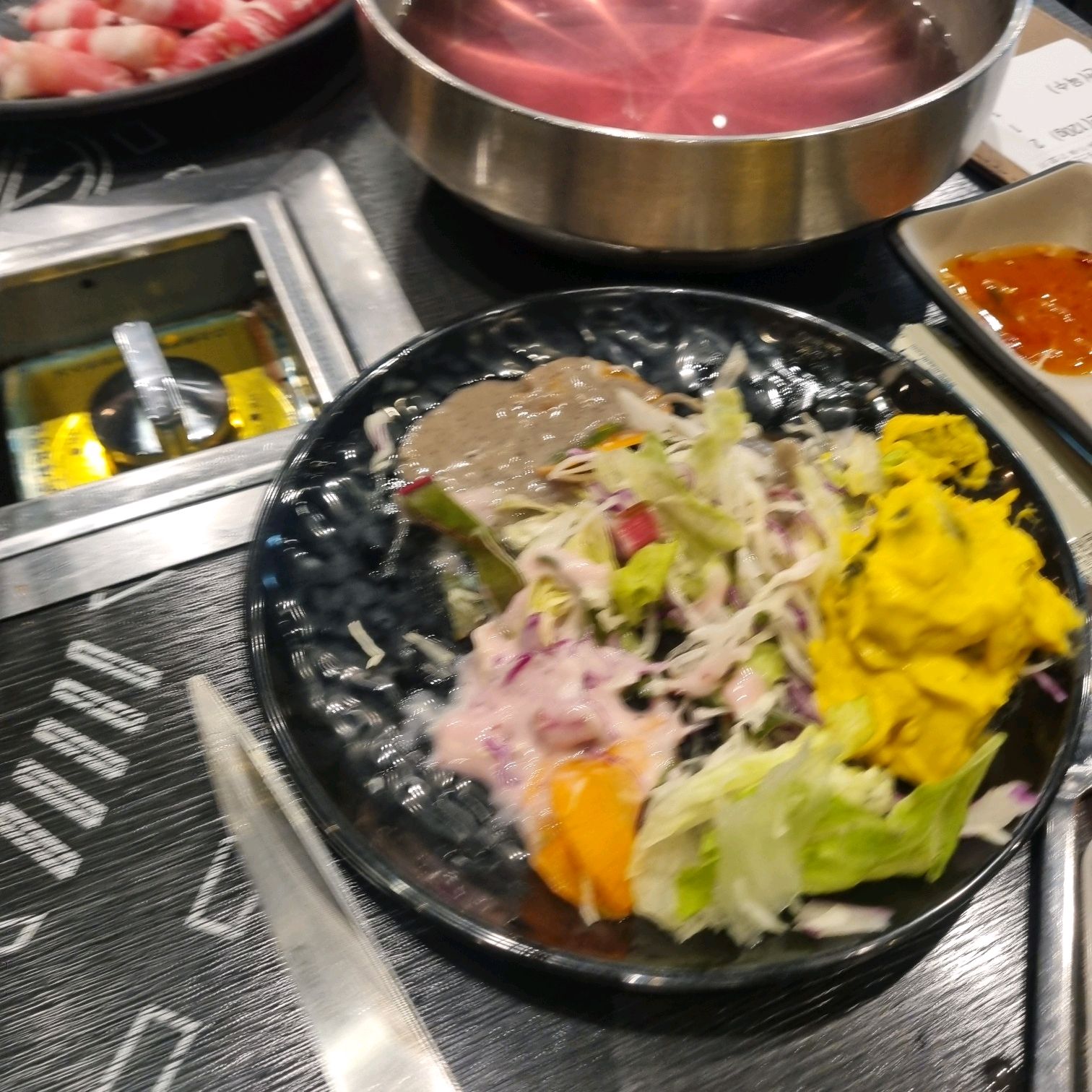 사진은 어설프게 찍었지만 신선한야채와 월남쌈 오랜만에 맛있게 잘먹었습니다 - 주엽역 맛집 소담촌 주엽점
