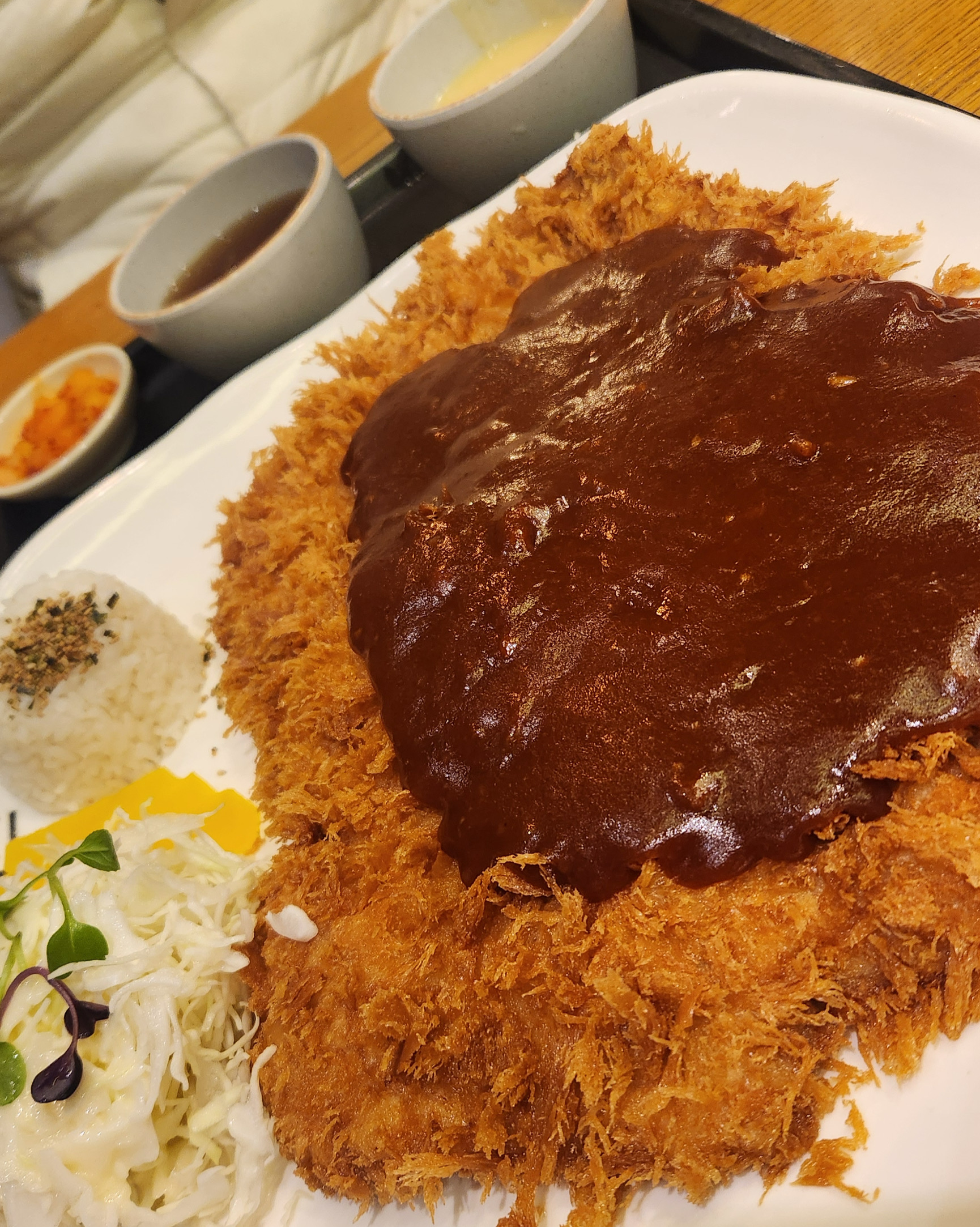 양이 많아서 남은 음식은 따로 포장도 해왔어요. - 경기 광주 맛집 홍익돈까스 경기 광주점