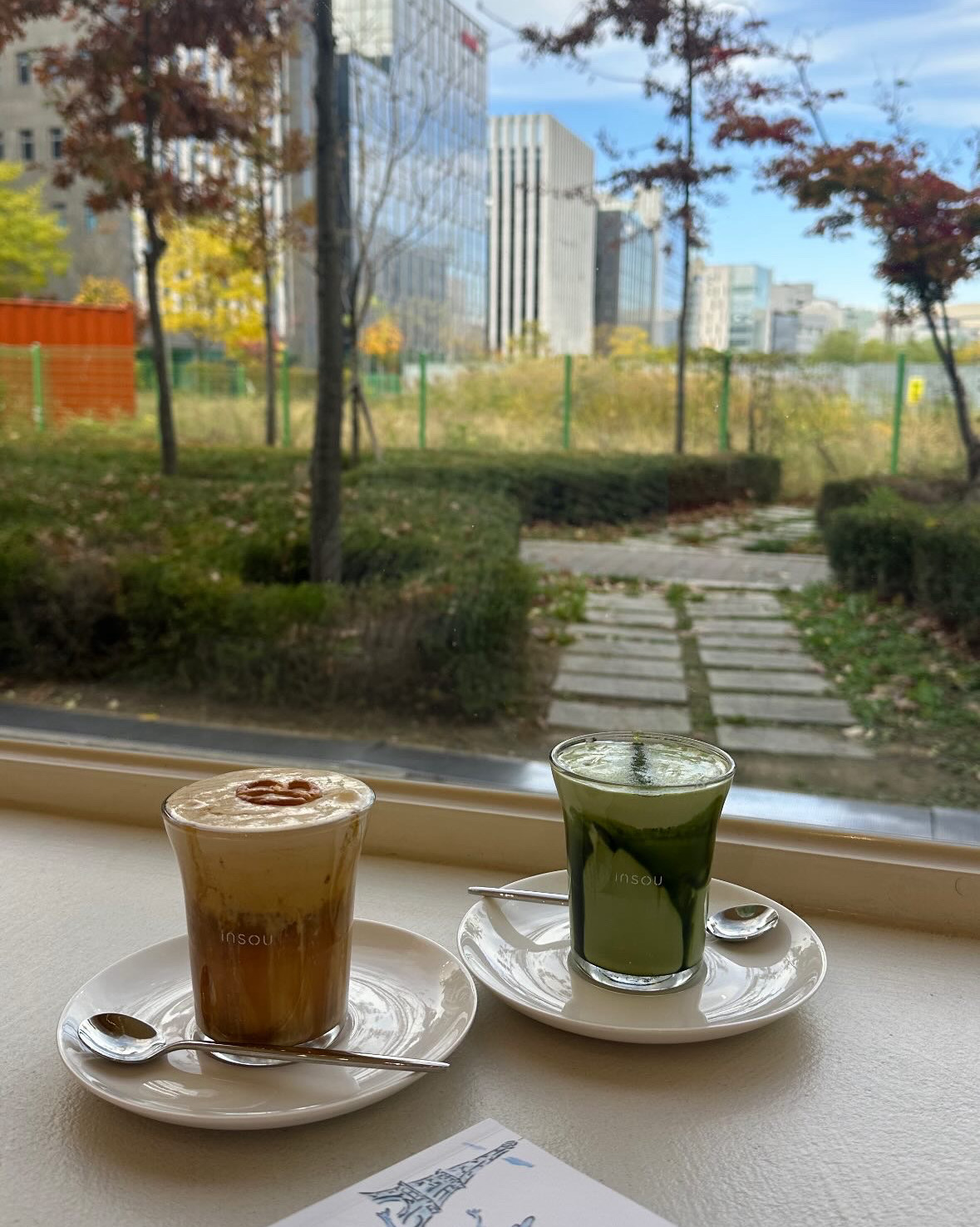 Insou, an emotional dessert cafe near Magoknaru Station in Seoul, Korea