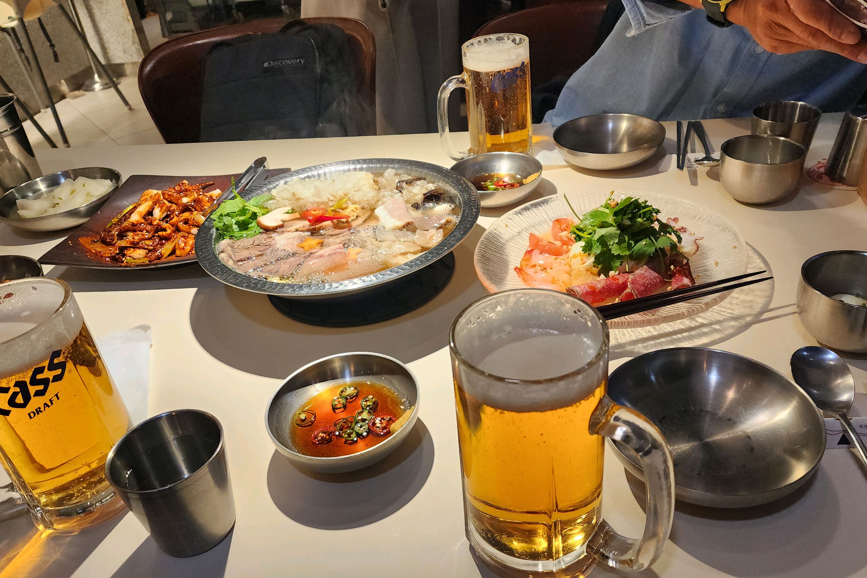 Won Gi-ok Seongsu Nakjop, a hot pot restaurant near Konkuk University Station, Seoul, Korea