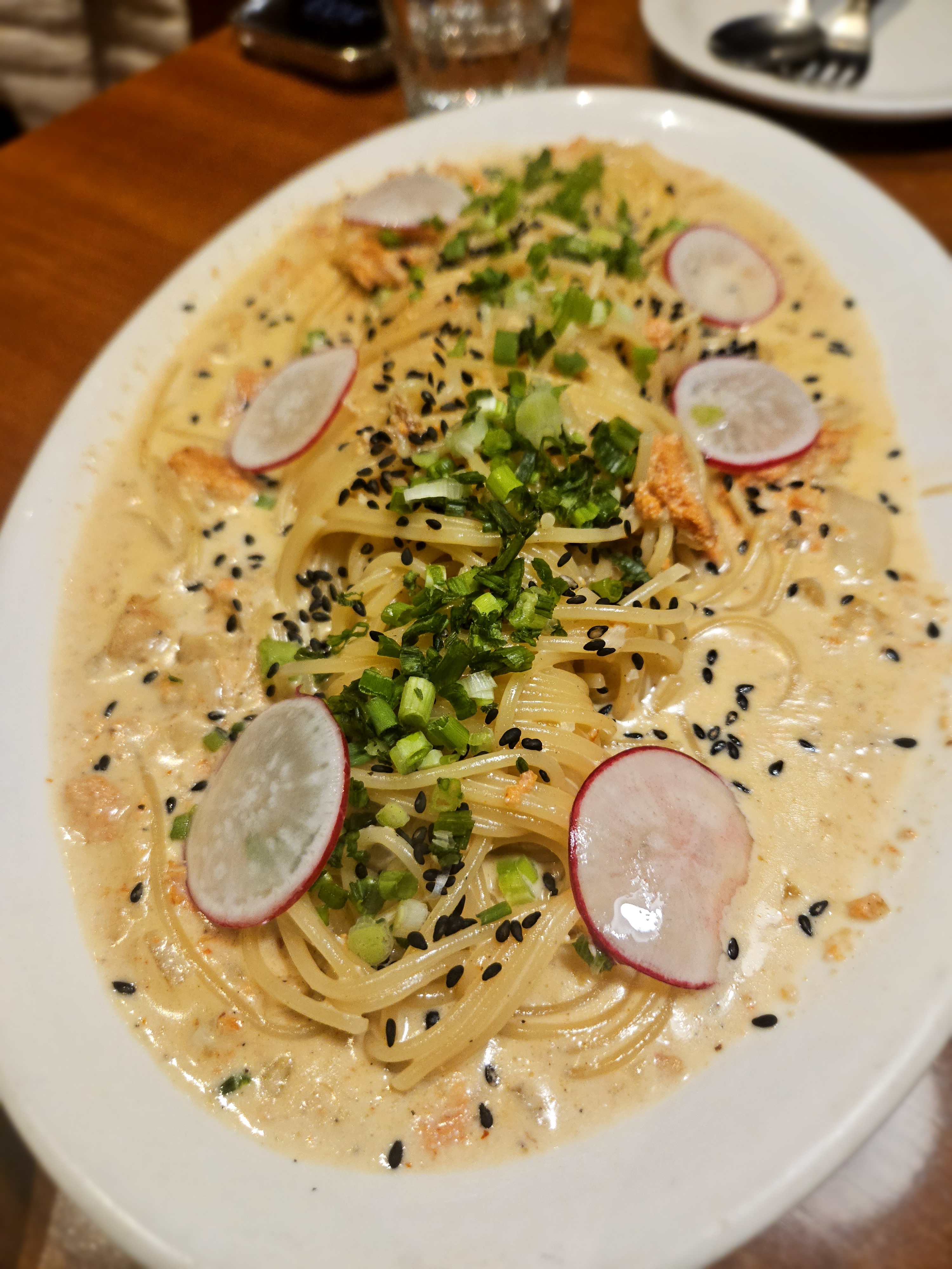 음식은 전체적으로 다 만족~~ 맛있고~~ 봉골레에 조개양 많았어요~ - 고잔동 맛집 포크너