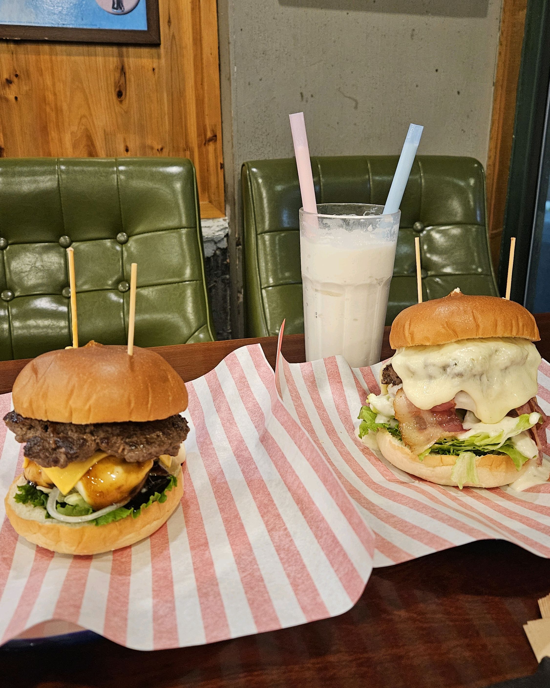 The mozzarella burger is a delicious fusion of fla