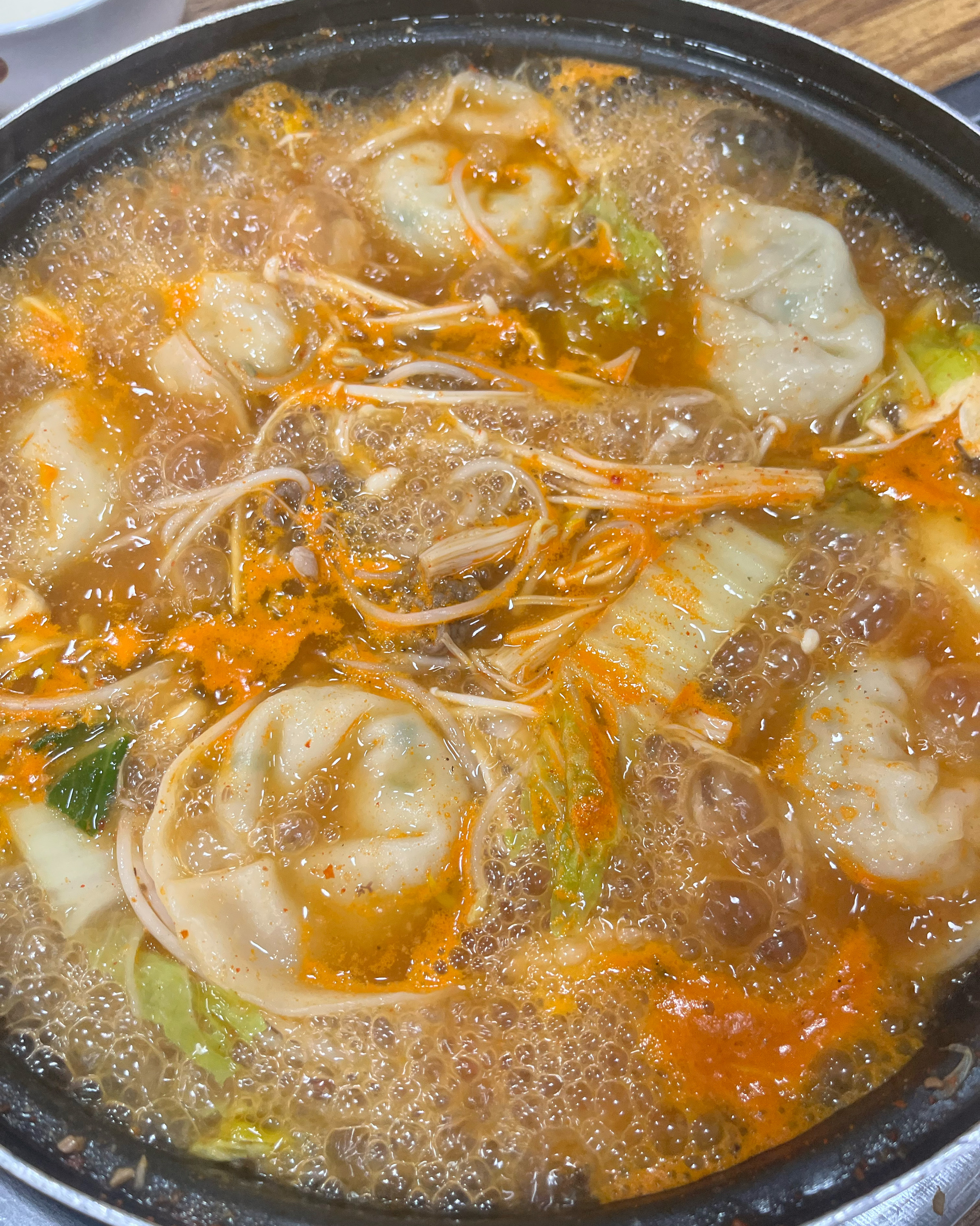 Bulgwang Station Sobul Meat Restaurant Spicy Mushroom Dumpling Hot Pot