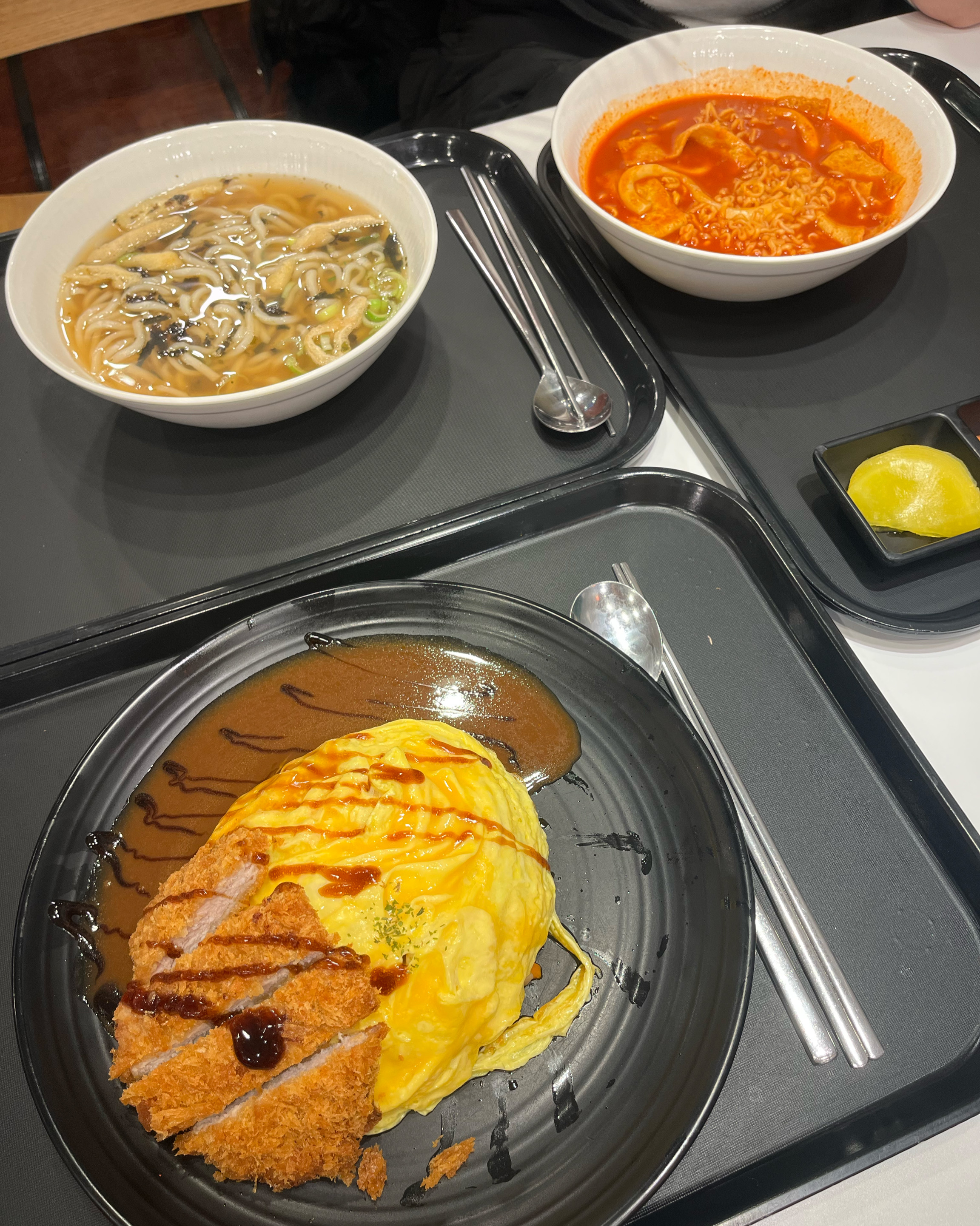 돈가스 오므라이스, 즉석우동, 라볶이. - 천호동 맛집 싸다김밥 천호역점