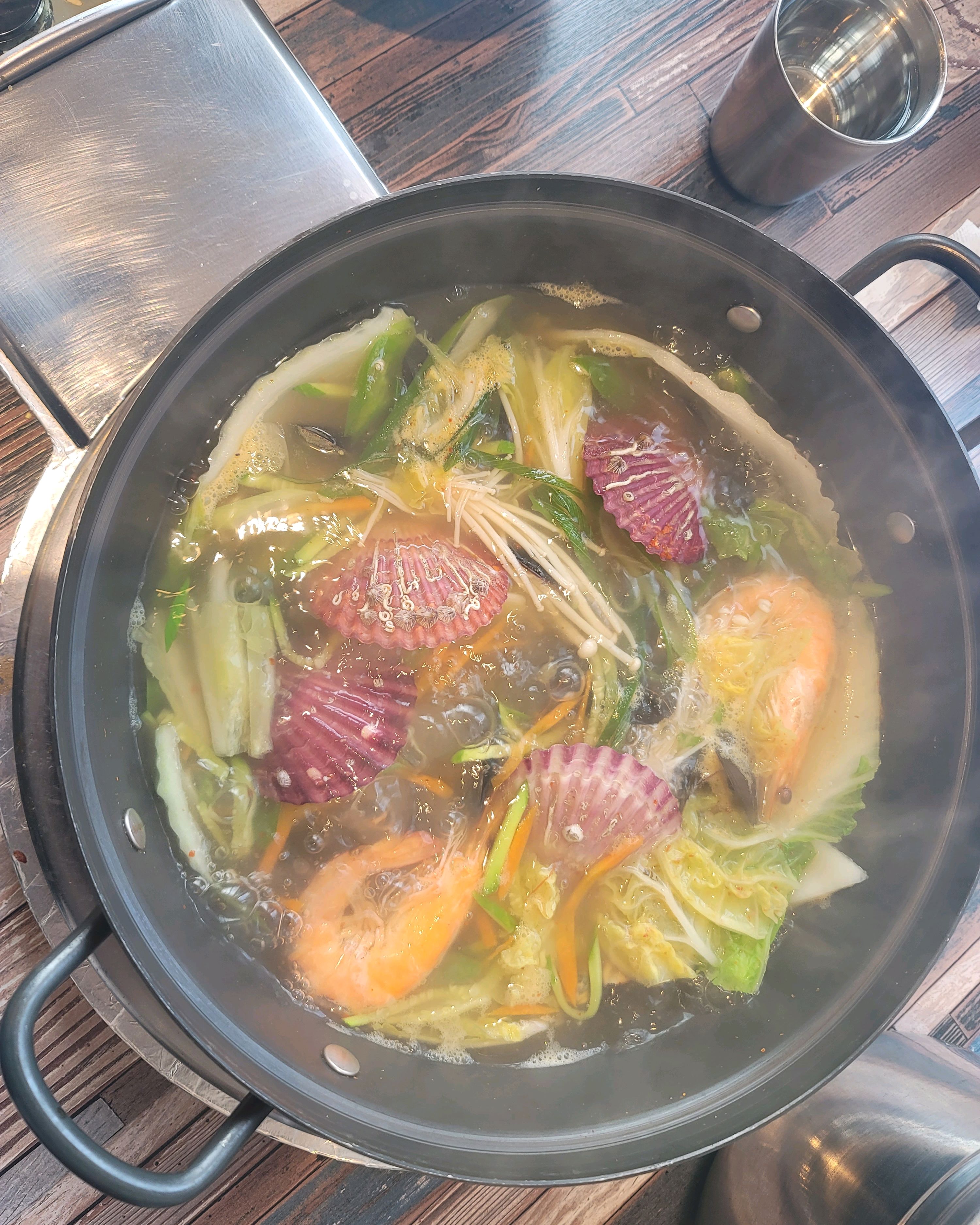 건강한 맛이에요 - 불당동 맛집 택이네조개전골 천안신불당점