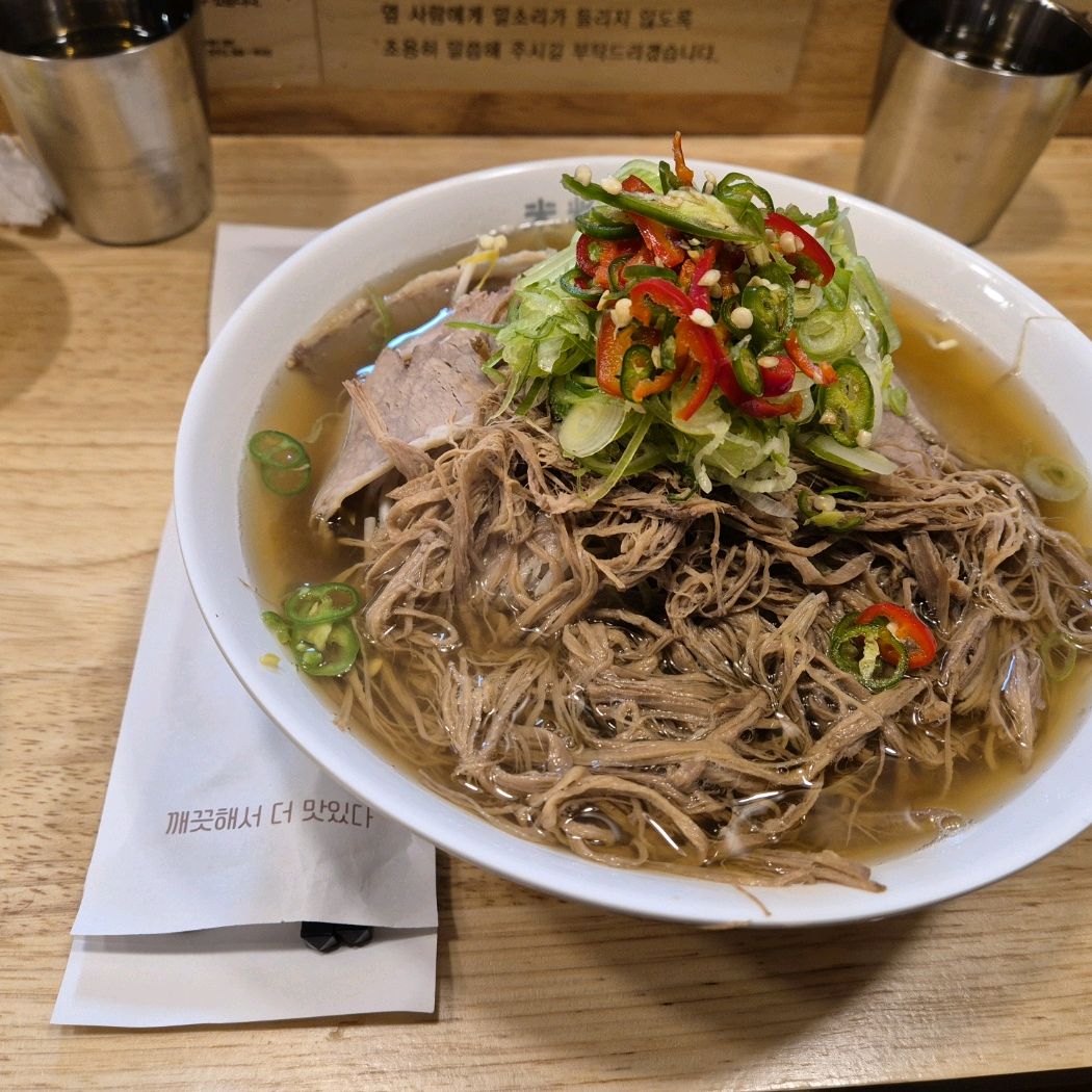 오픈주방이라 위생적이고 사리추가 무료에 자리마다 머리끈도 있어서 넘 좋아요! 😀 - 해남 맛집 미분당 해남점