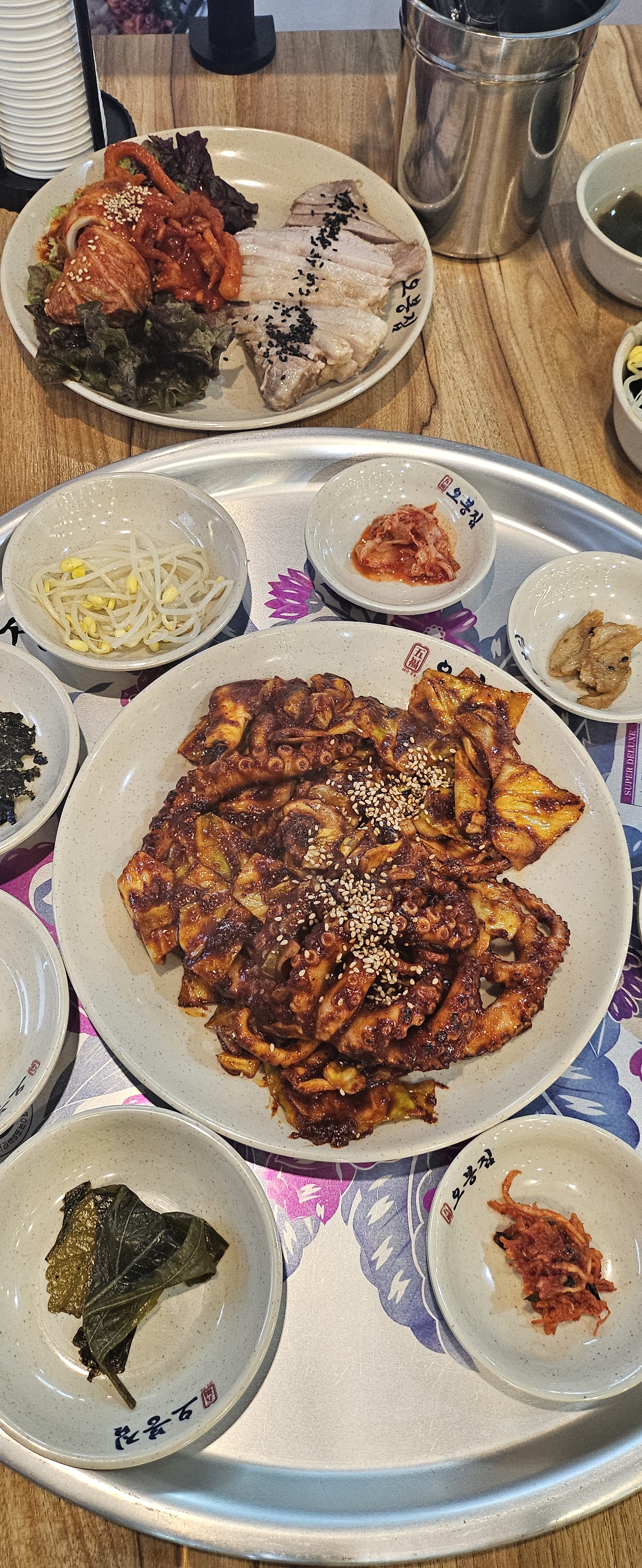 오봉집낙지오봉집스페셜 셋트 시켜서 먹었어요 - 아바이마을 맛집 오봉집 강원속초점