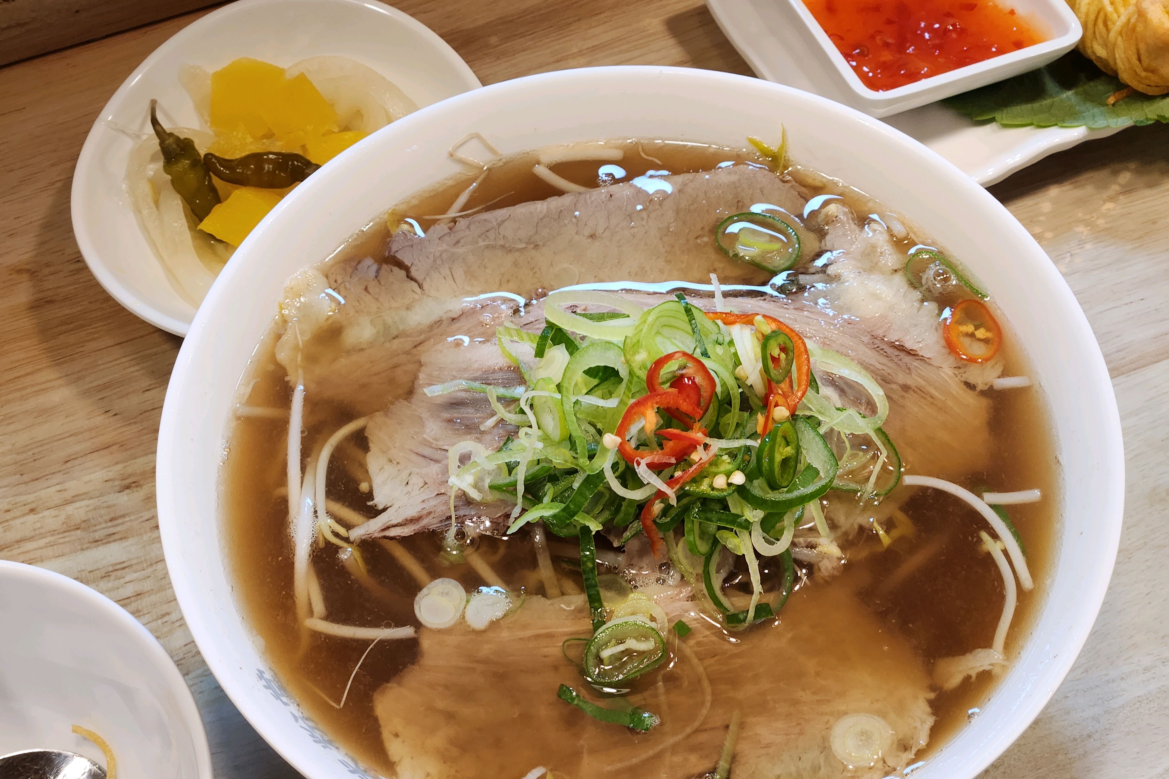🍜 차돌박이쌀국수 9,500원 - 중앙역 맛집 미분당 안산중앙점