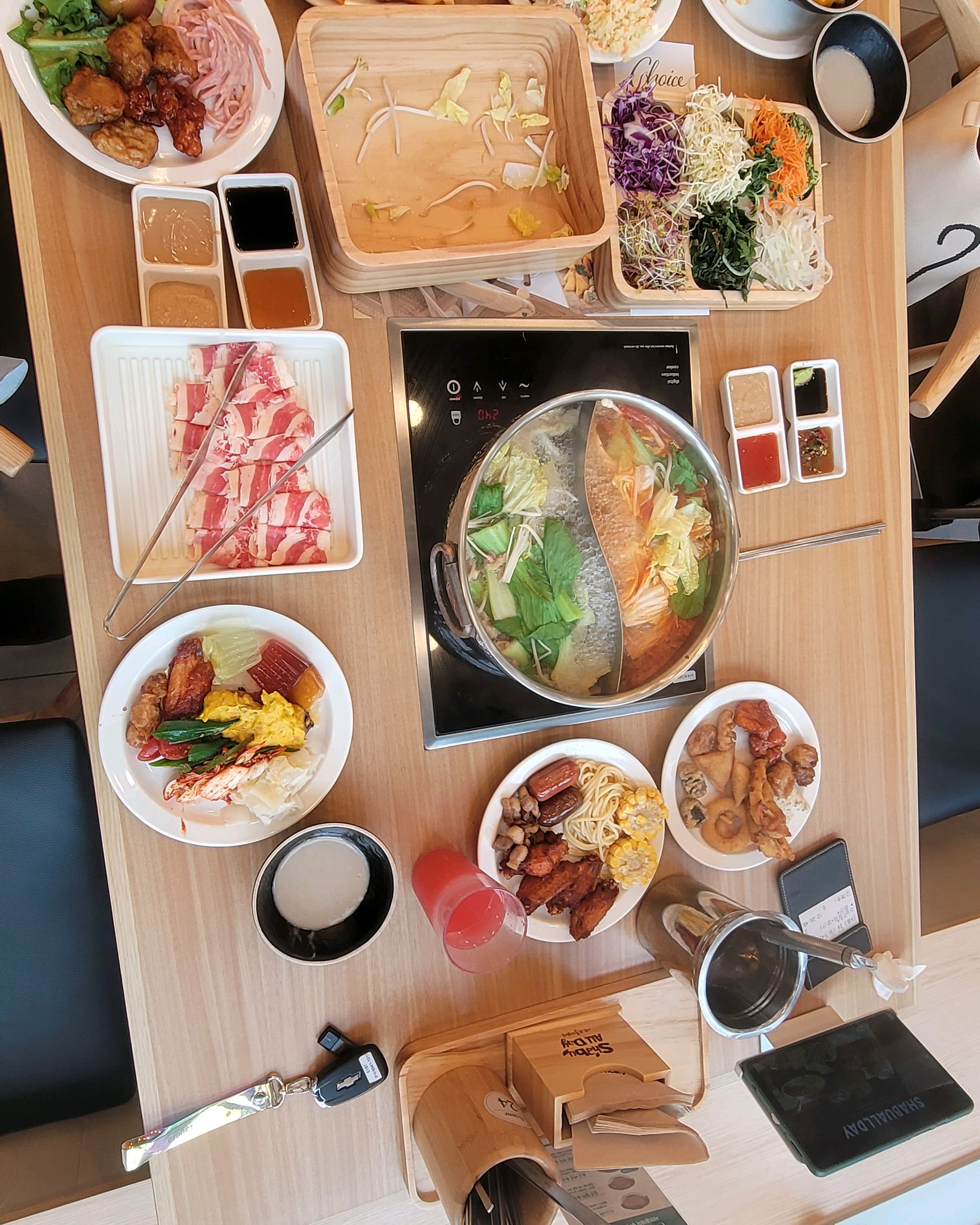 대기없이 바로 들어와서 먹을수 있었어요 - 양산 맛집 샤브올데이 양산점