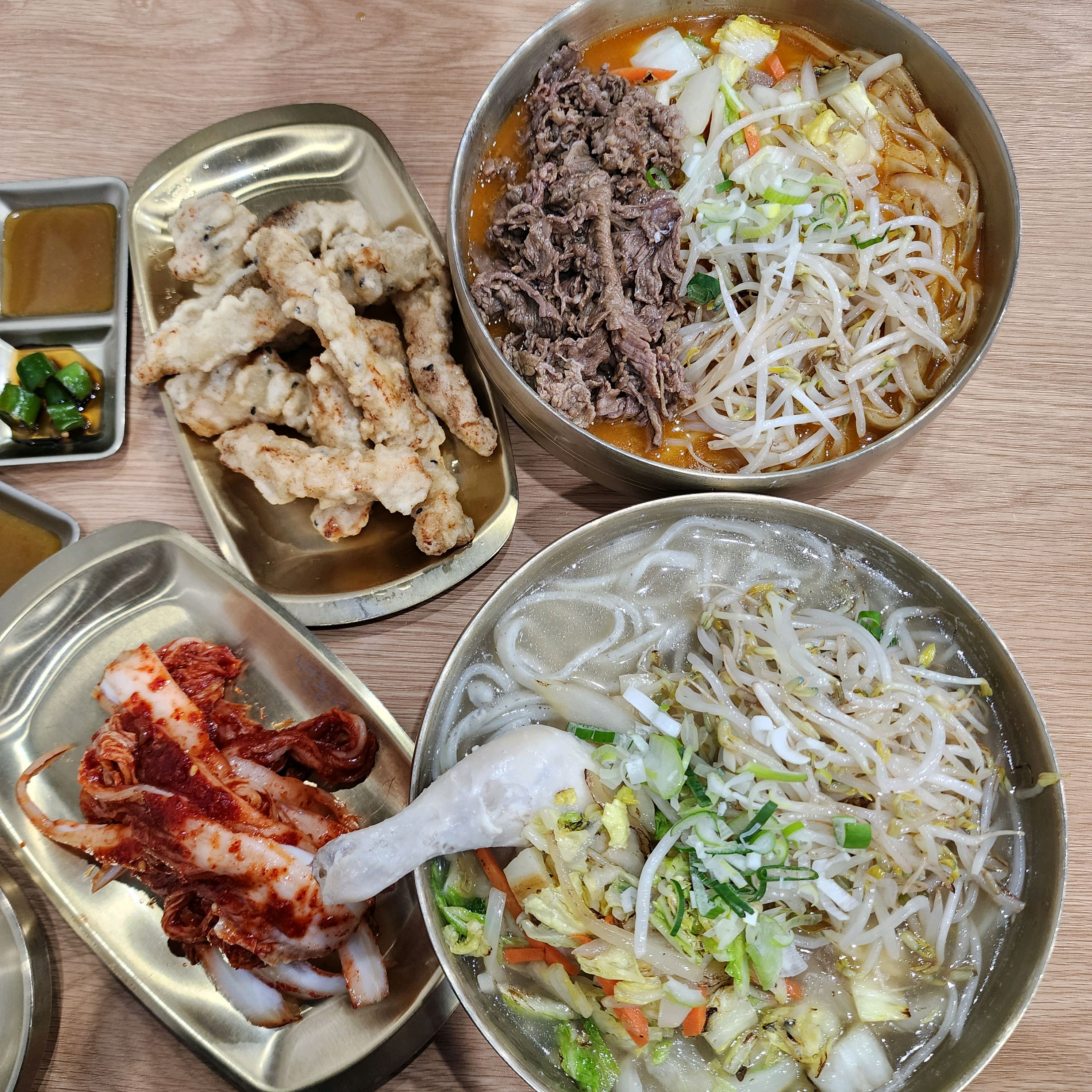 둘이서 3만원으로 이렇게 푸짐하게 먹을 수 있는 곳이 있을까 싶네요ㅎㅎ - 권선동 맛집 청춘면가 수원시청역점