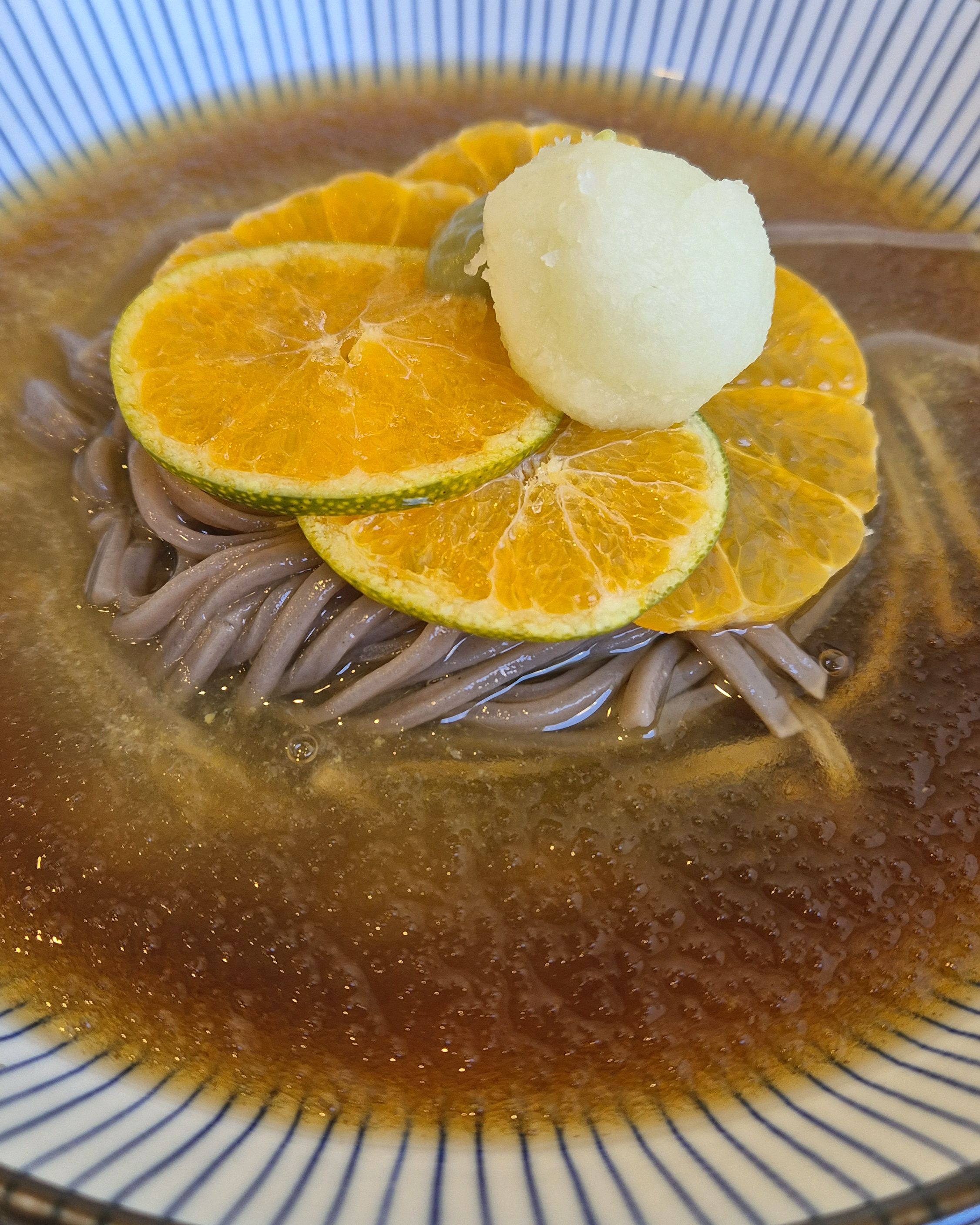 드디어 먹어보는 청귤 소바 ,, 🍊 - 제주 맛집 도토리키친 본점