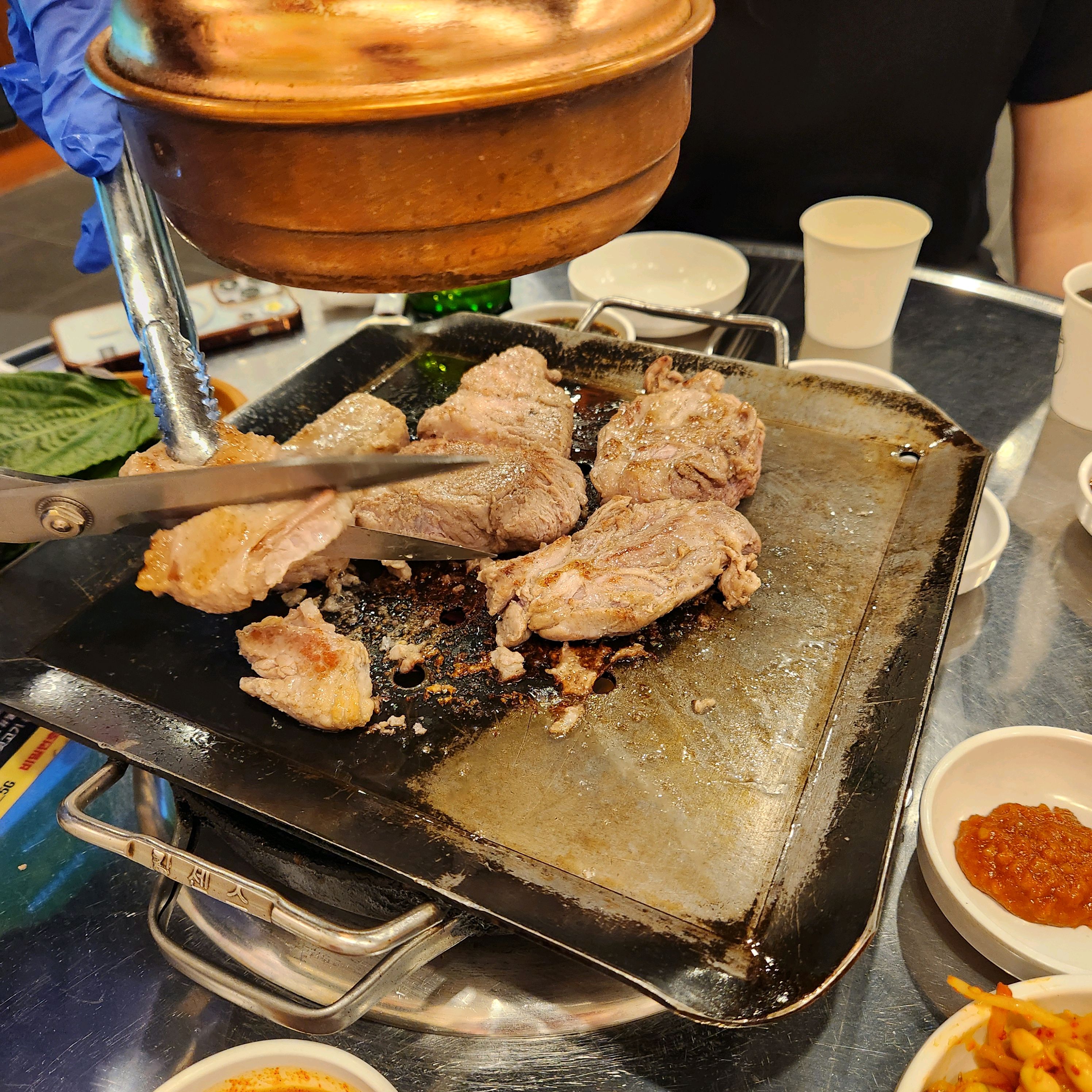 진짜 배터지게 먹었습니다 가성비좋고 맛도 너무너무 좋아요 감사합니다😄😄 - 불당동 맛집 평화김해뒷고기 천안불당점