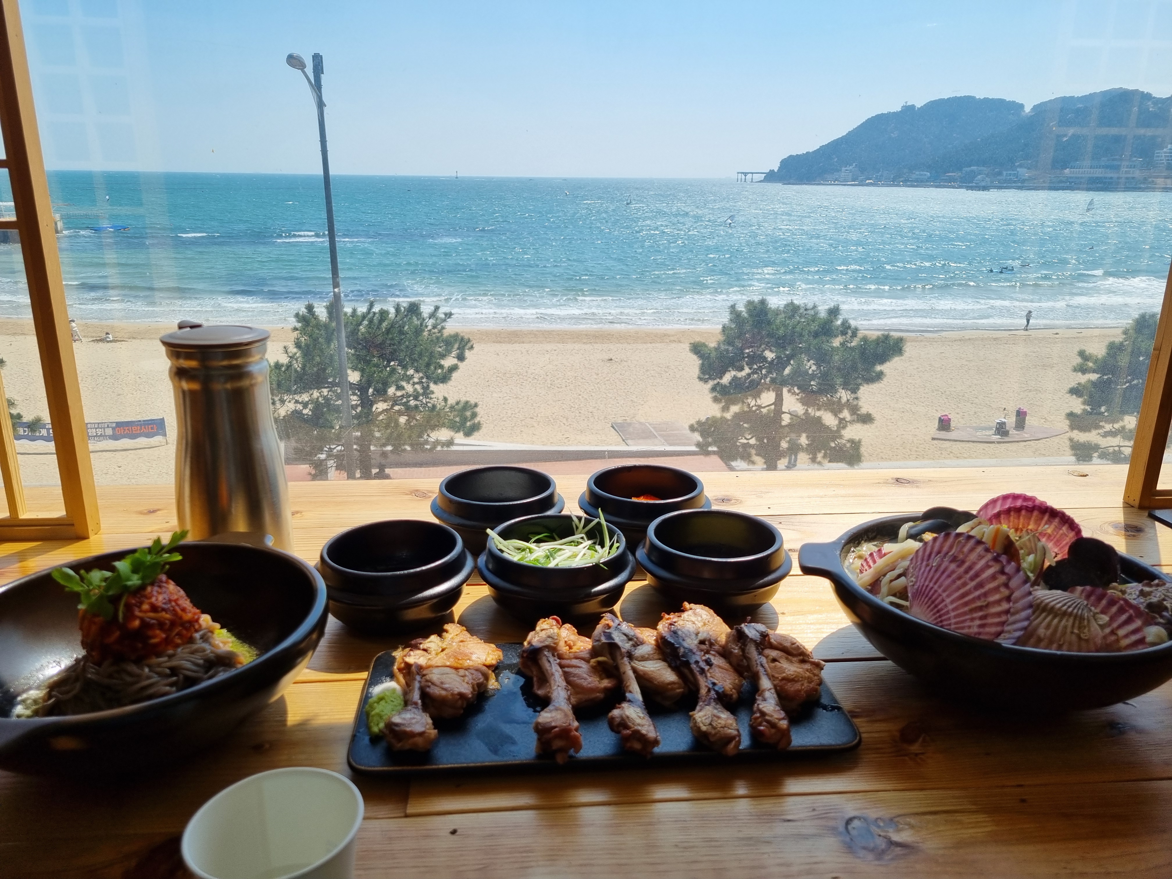 음식도 너무 맛 있고 뷰도 너무나 좋았어요. - 송정 맛집 아라산장 송정본점