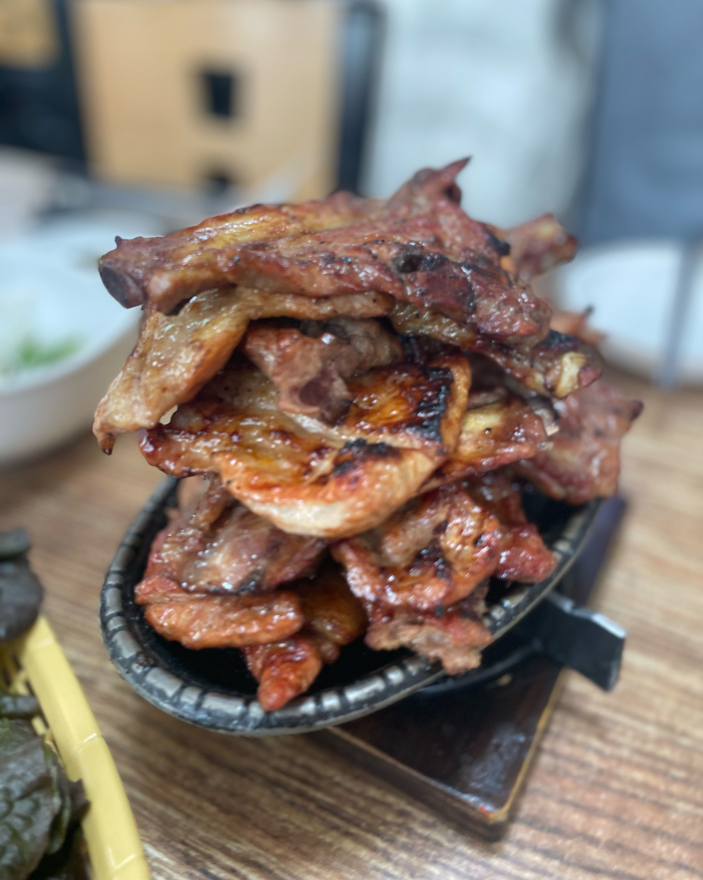 돼지고기는 질긴 부분이 많네요 - 대전 맛집 담양애떡갈비