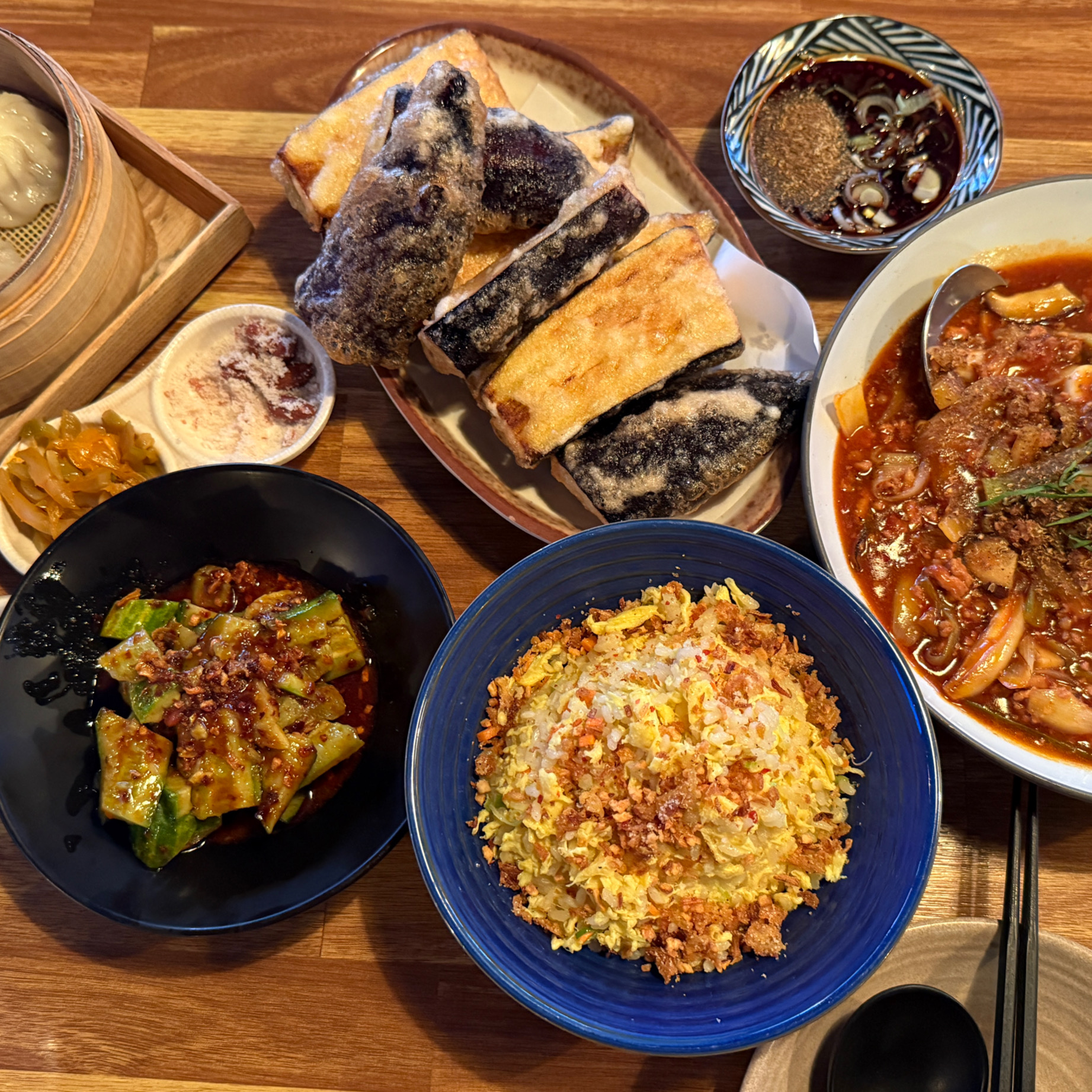 어향가지가 너무 맛있어요>_<! 마지막까지 빠삭빠삭 꼭 먹어봐야 하는 메뉴인듯! 딤섬과 마