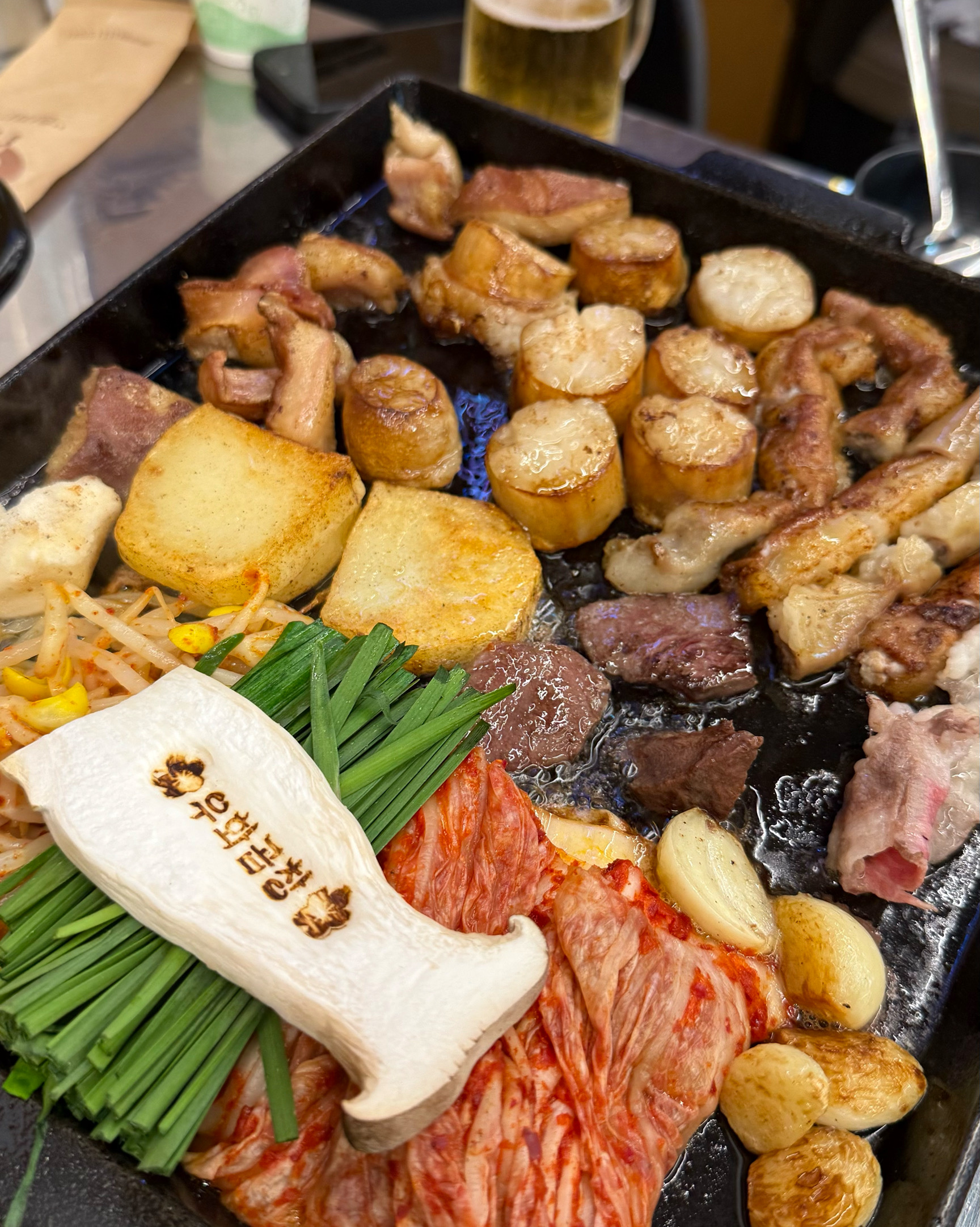 완전 마시써요 !!! 파김치 짱짱짱 곱창이 대박이에용 완전 강추!!!!!! - 대전 맛집 우화곱창