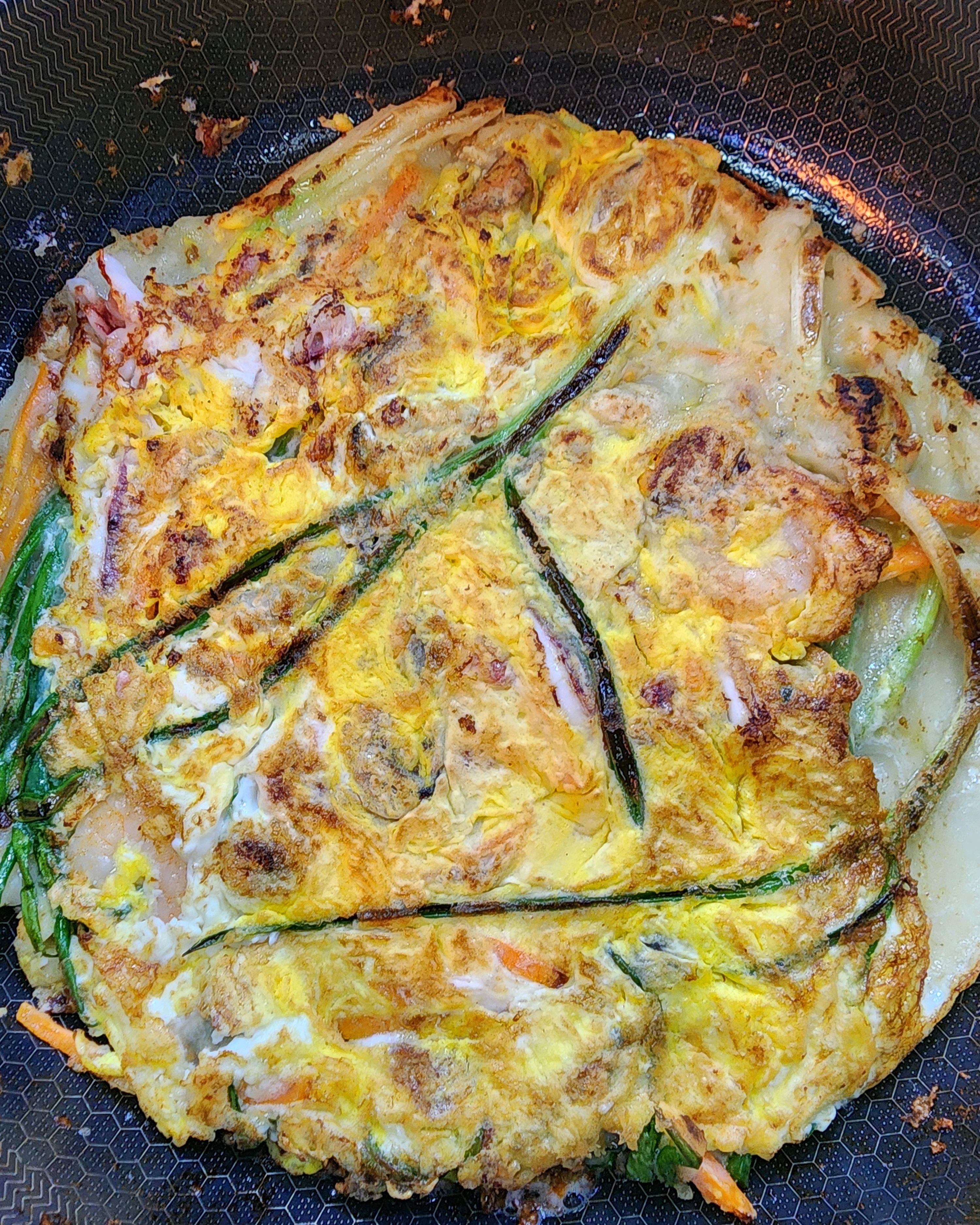 엄마랑 낙지볶음이랑 파전 먹었어요. - 대전 맛집 착한낙지 홍도점