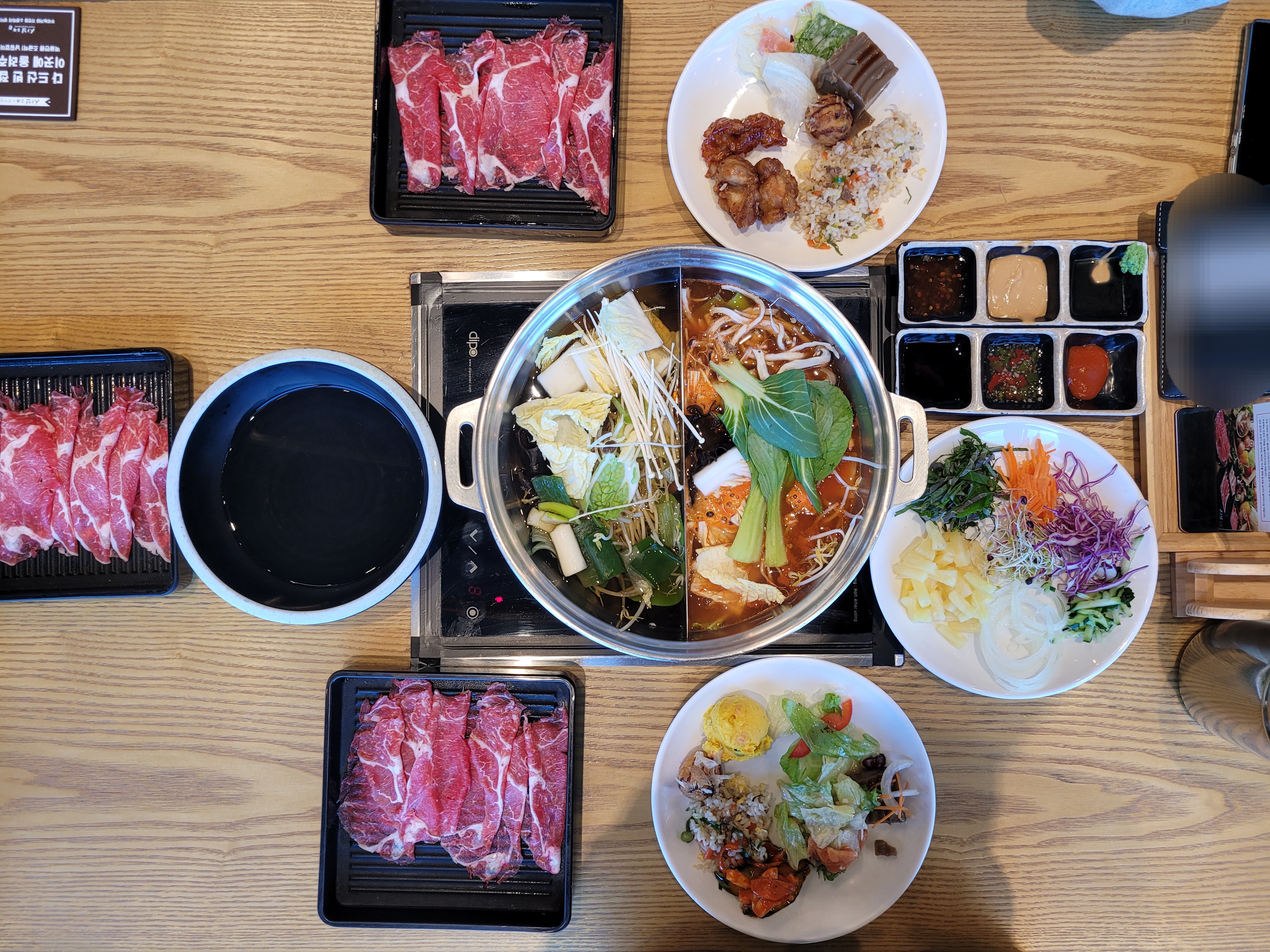 언제 가도 맛있는 샤브20, 이번에 할인 행사를 해서 좋았어요. 마무리 하려던 참에 빈자리