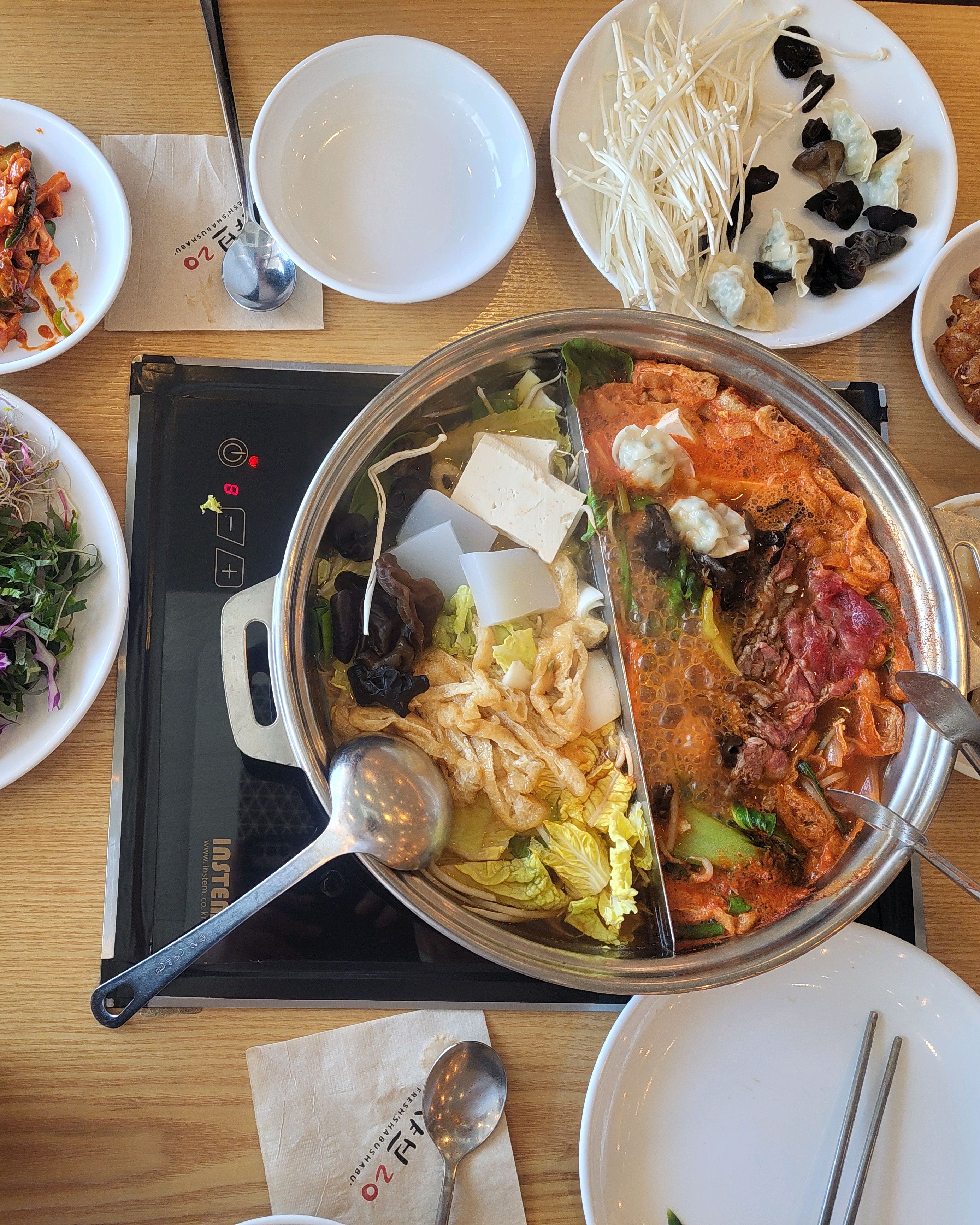 얼큰하고 가쓰오부시 육수 - 기장 정관 맛집 샤브20 기장정관점