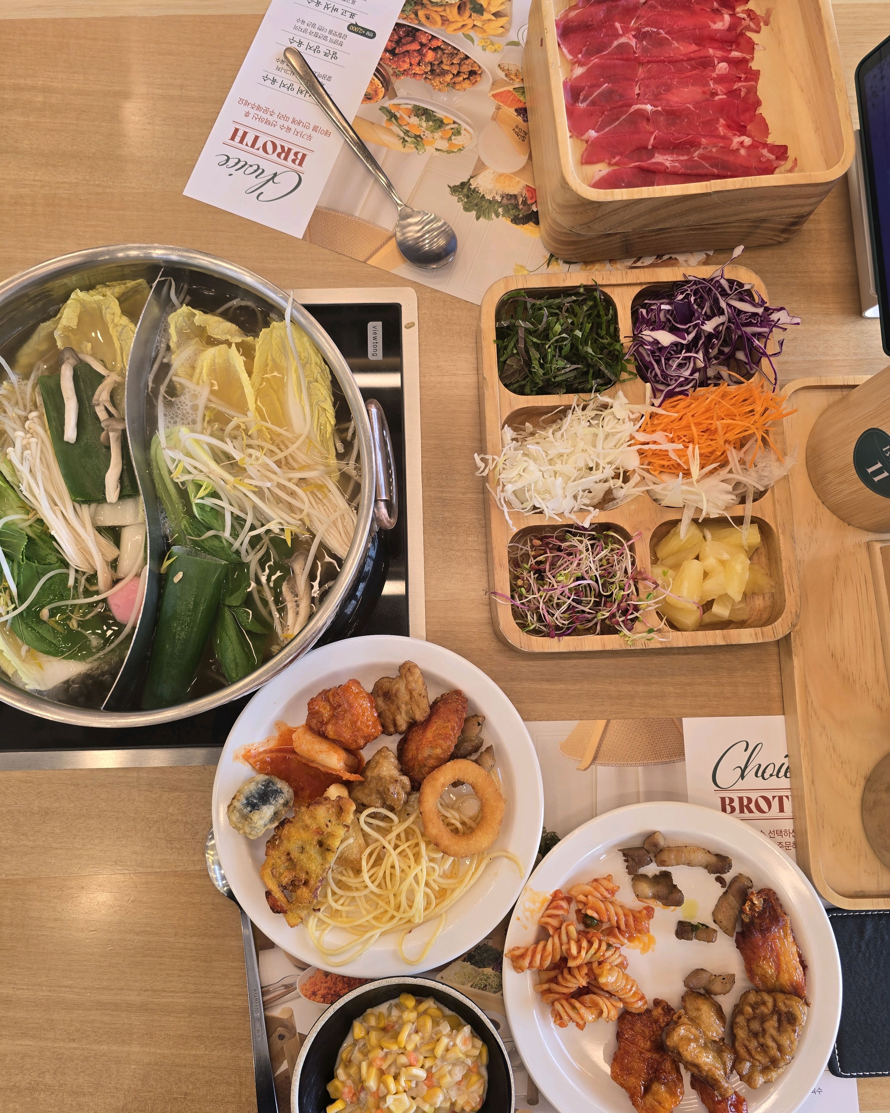 재료도 신선하고, 먹을께 많아서 좋아요 - 동탄 맛집 샤브올데이 동탄신도시점