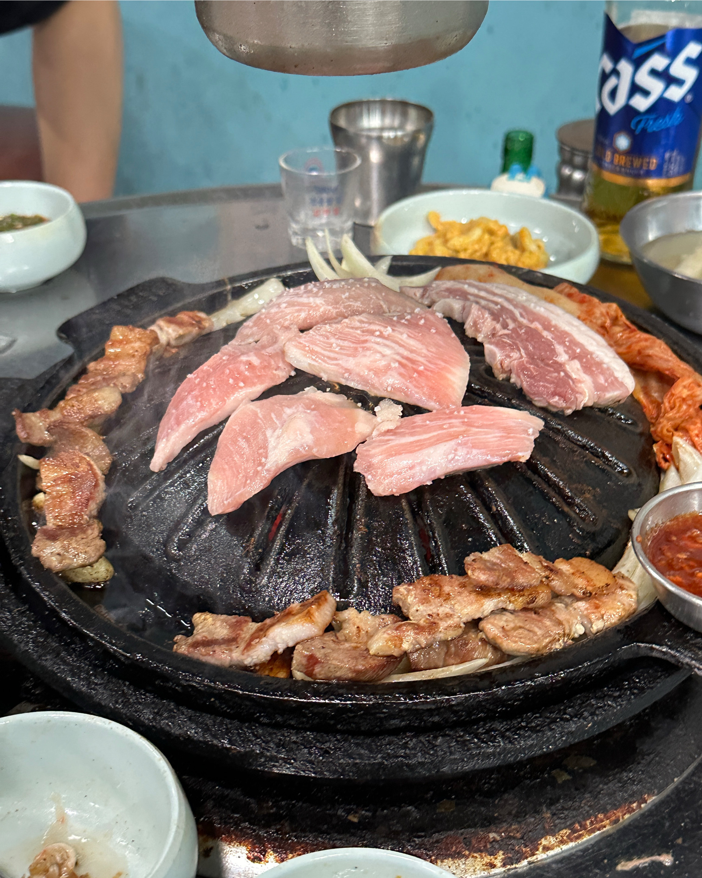 기름장 들깨가루 구운새우젓 조합 미쳤어요 - 불당동 맛집 넙딱집 신불당분점