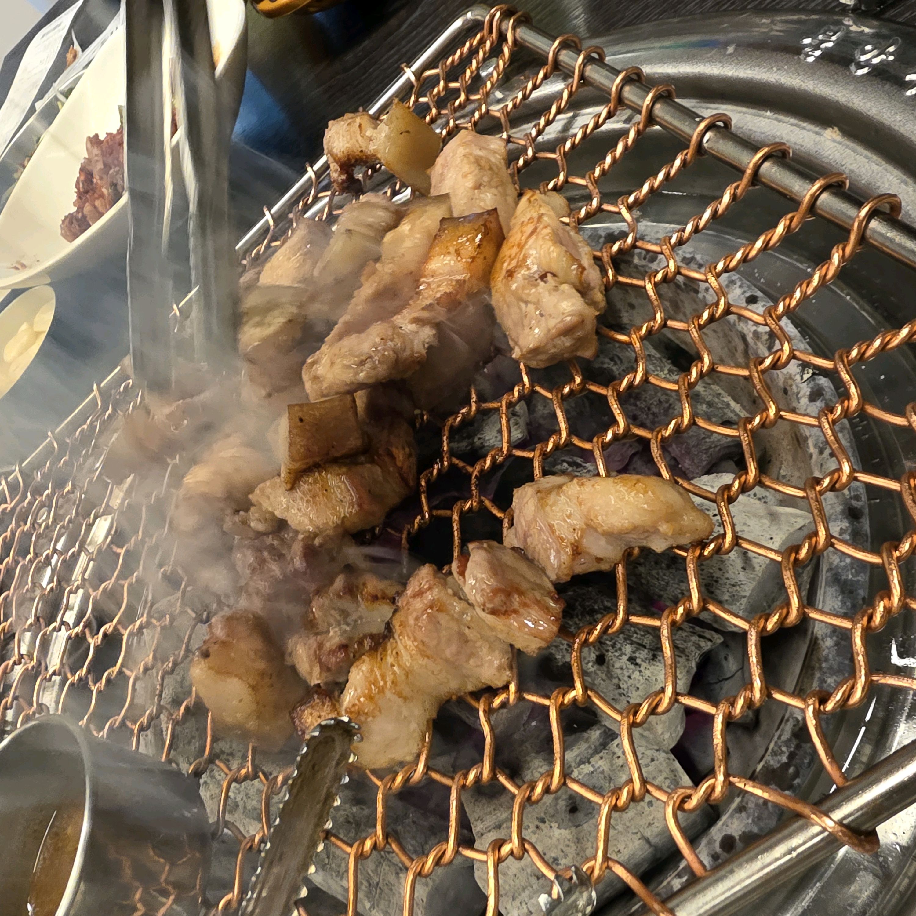 고기가 너무 맛있네요~ 역시 제주 흑돠지입니다 - 제주 맛집 포도원흑돼지