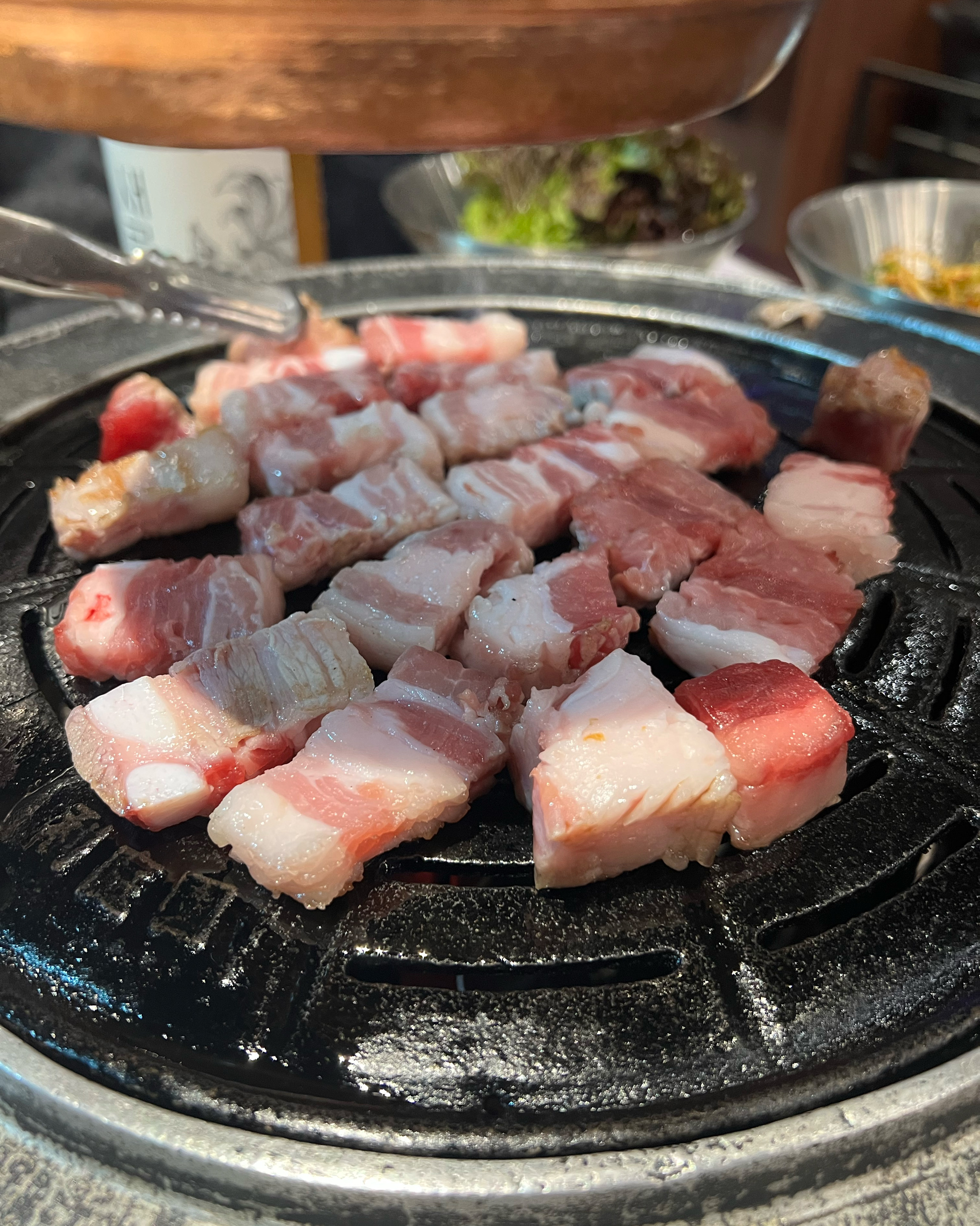 오랜만에 꽃삼겹살 먹으러 왔어용 역시 맛있네요 - 불당동 맛집 리정원 신불당점