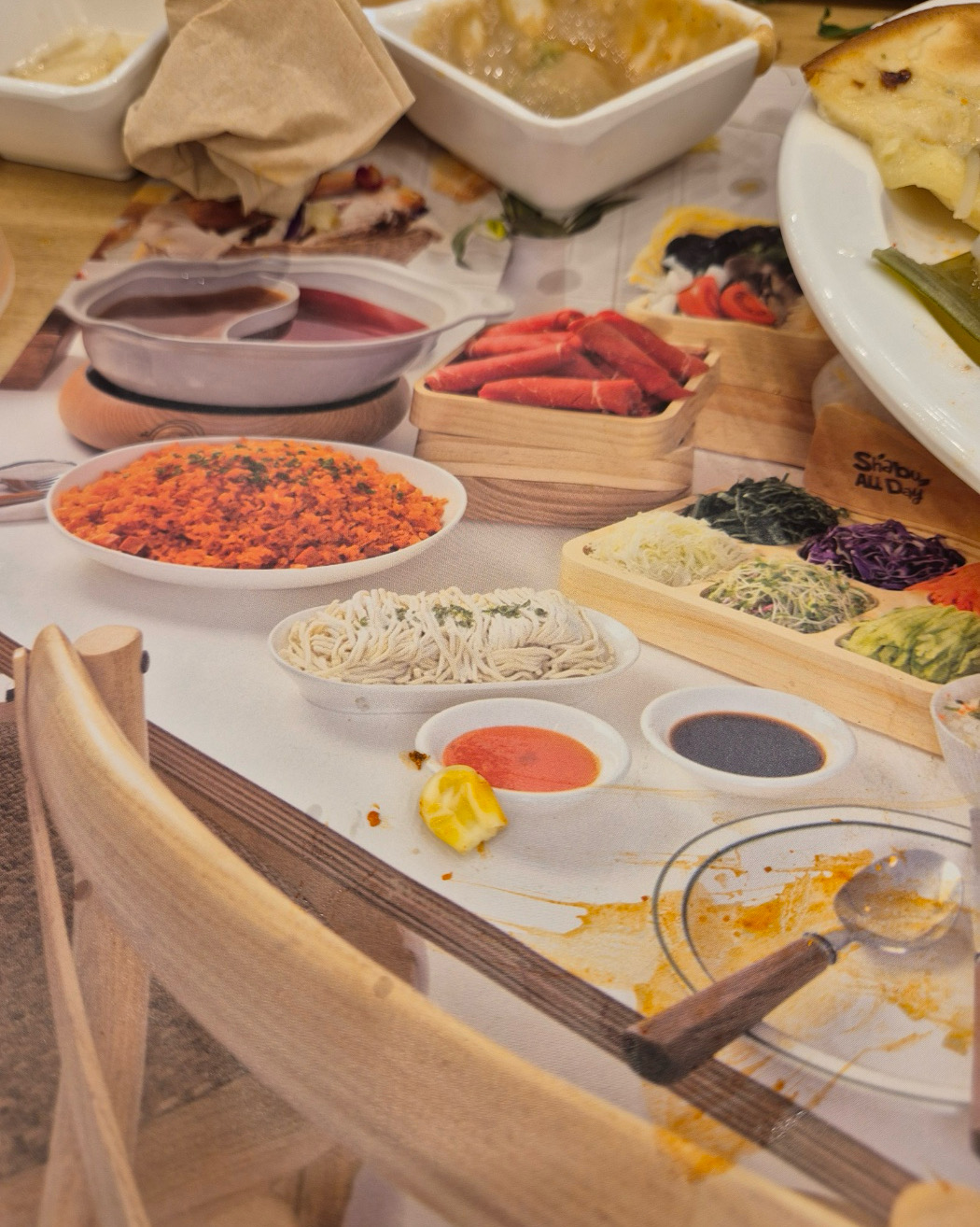 너무 맛있었어요 양도 많고 신선하고 막내생일이라 많이 먹고갑니다 - 안성 공도 맛집 샤브올데이 안성공도점