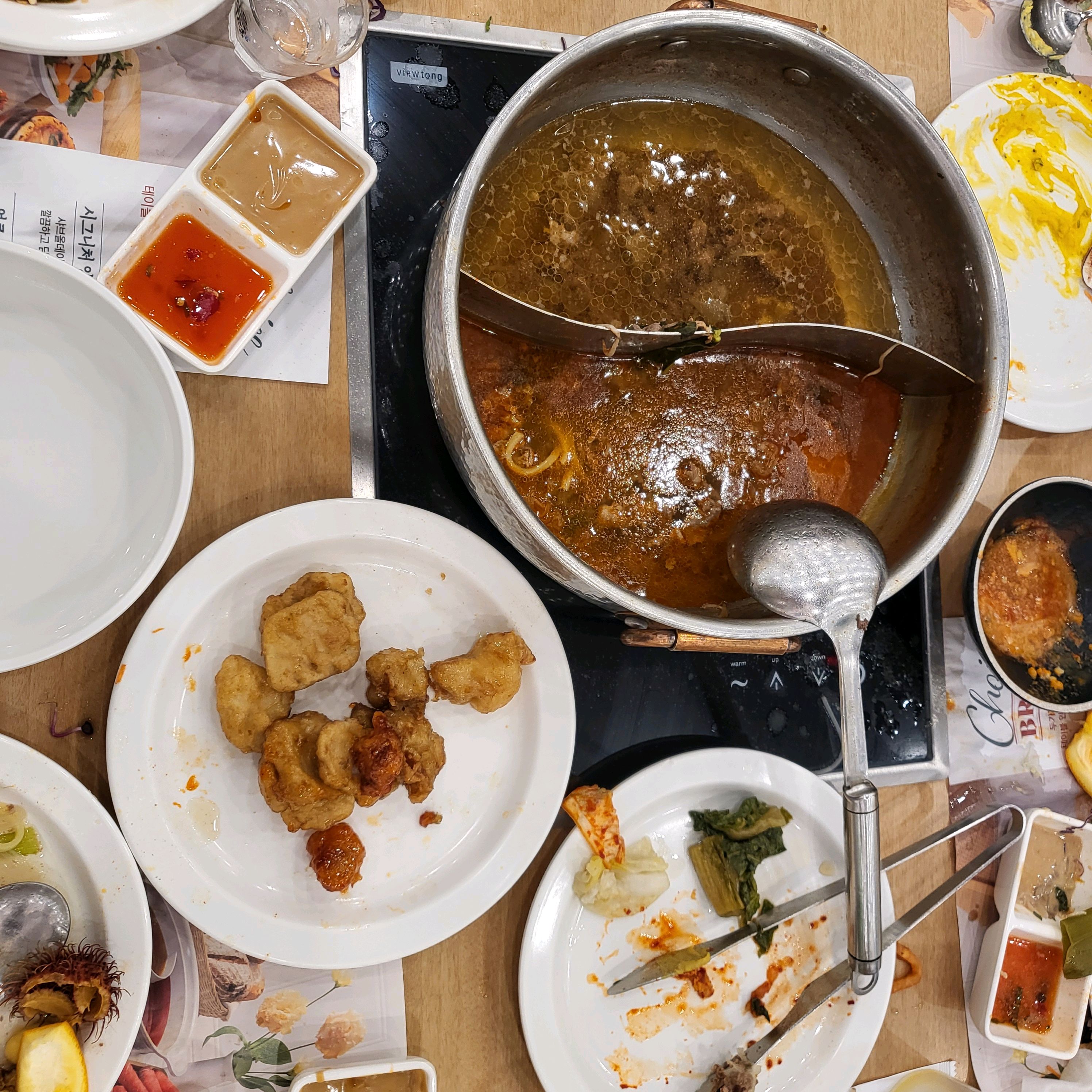 오랜만에 월남쌈 샤브 고기 맛있게 잘먹었어요 - 하남검단산 맛집 샤브올데이 하남검단산점