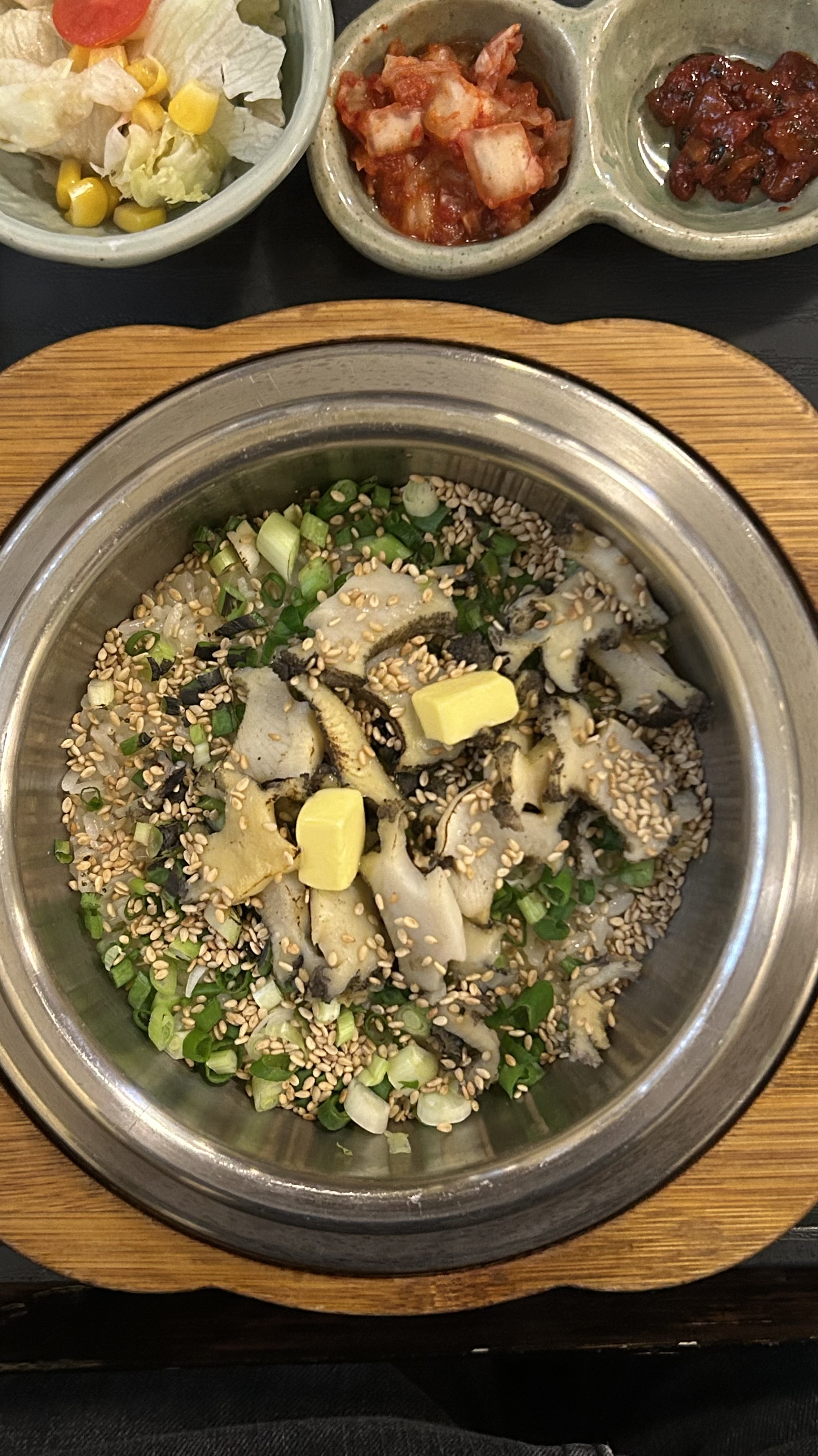 대파차돌이랑 전복 솥밥, 유린기 시켰는데 아주 맛있었습니다 ! 특히 유린기와 차돌대파 추천