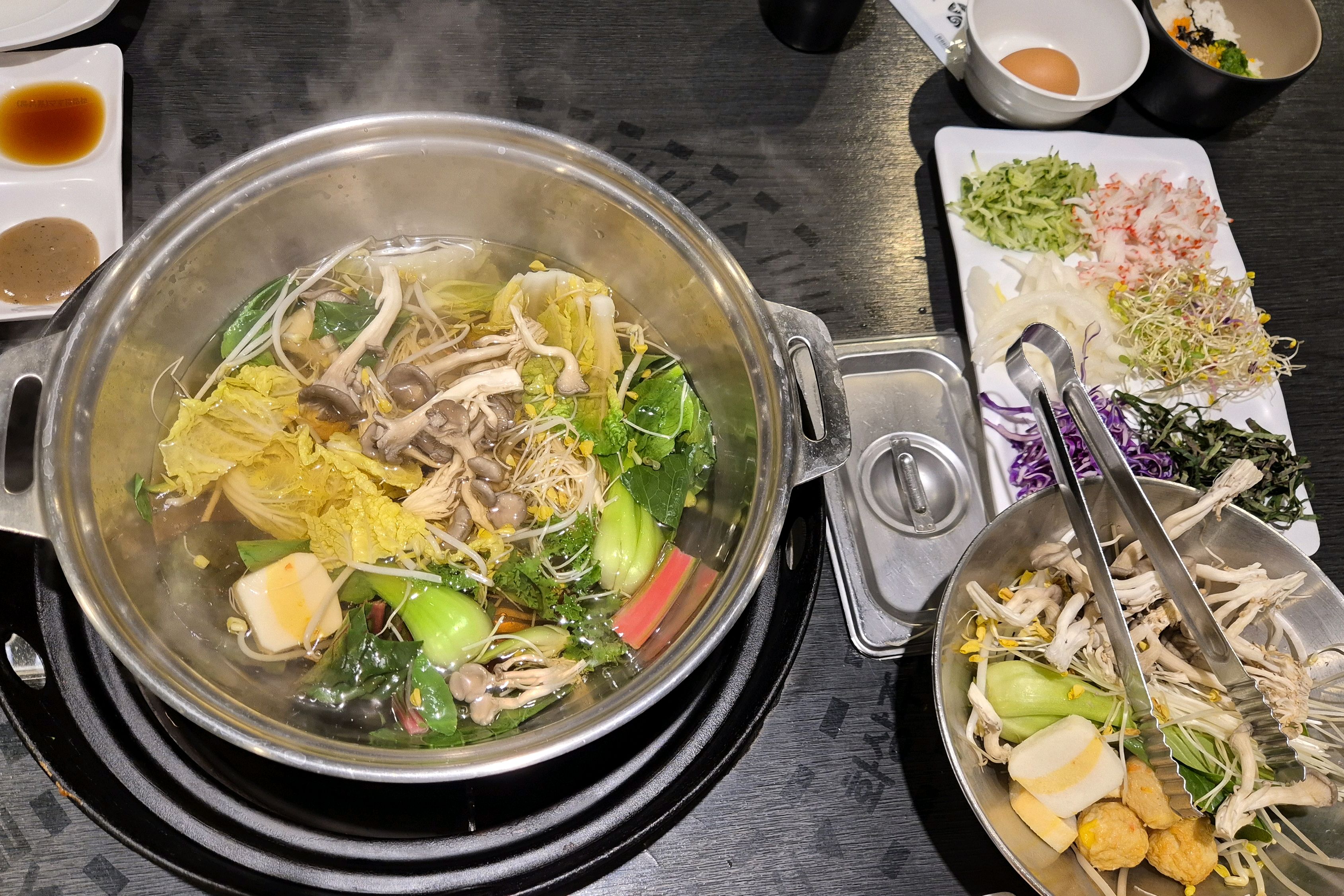샤브는 속이 편해서 좋아요. 천천히 여유있게 먹으니 더 좋네요. - 전주 효자동 맛집 소담촌 전주효자점