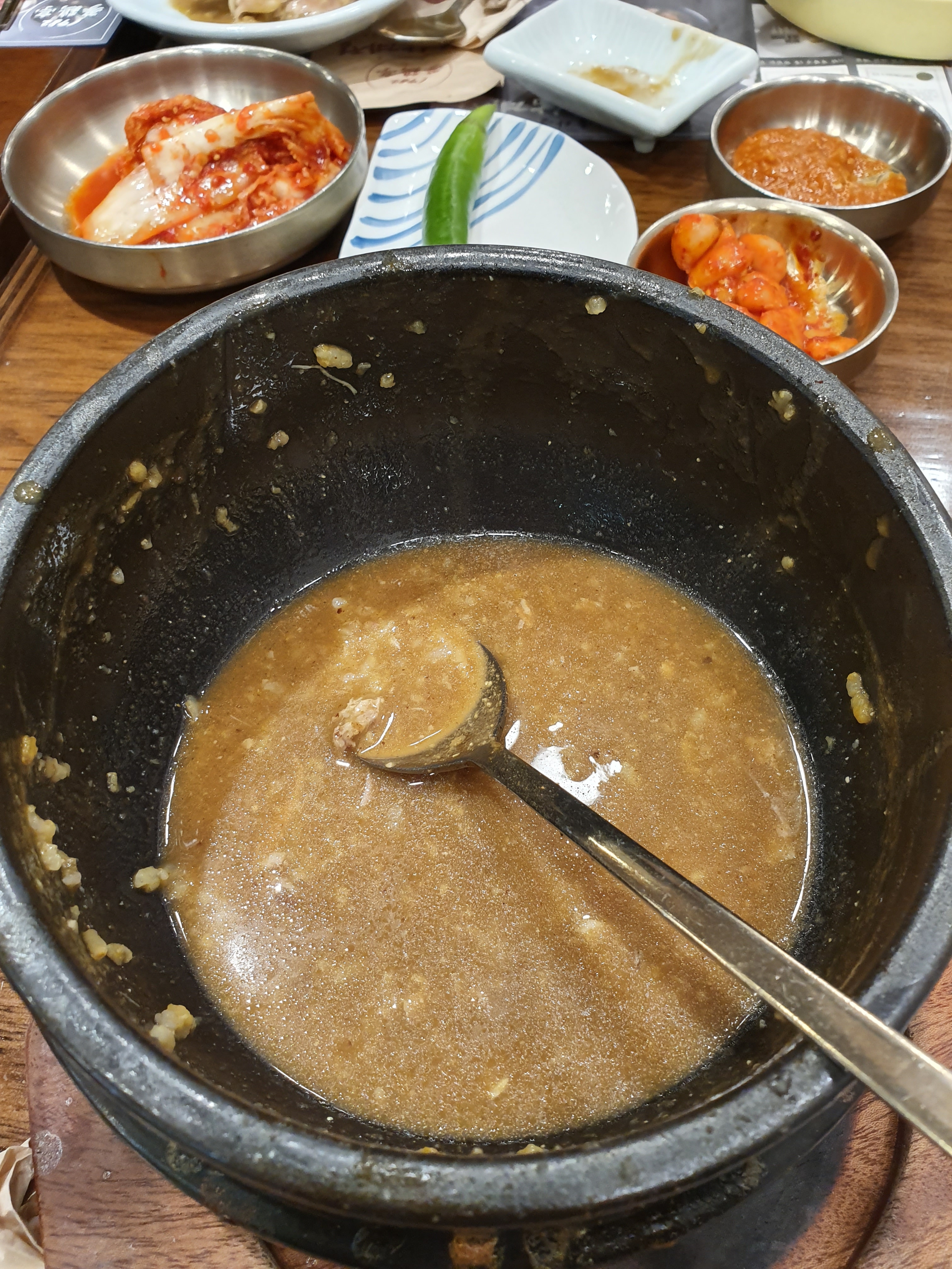 너무 맛잇어서 사진을 늦게 찍었네요 - 인천 맛집 1982삼계정 부평 본점