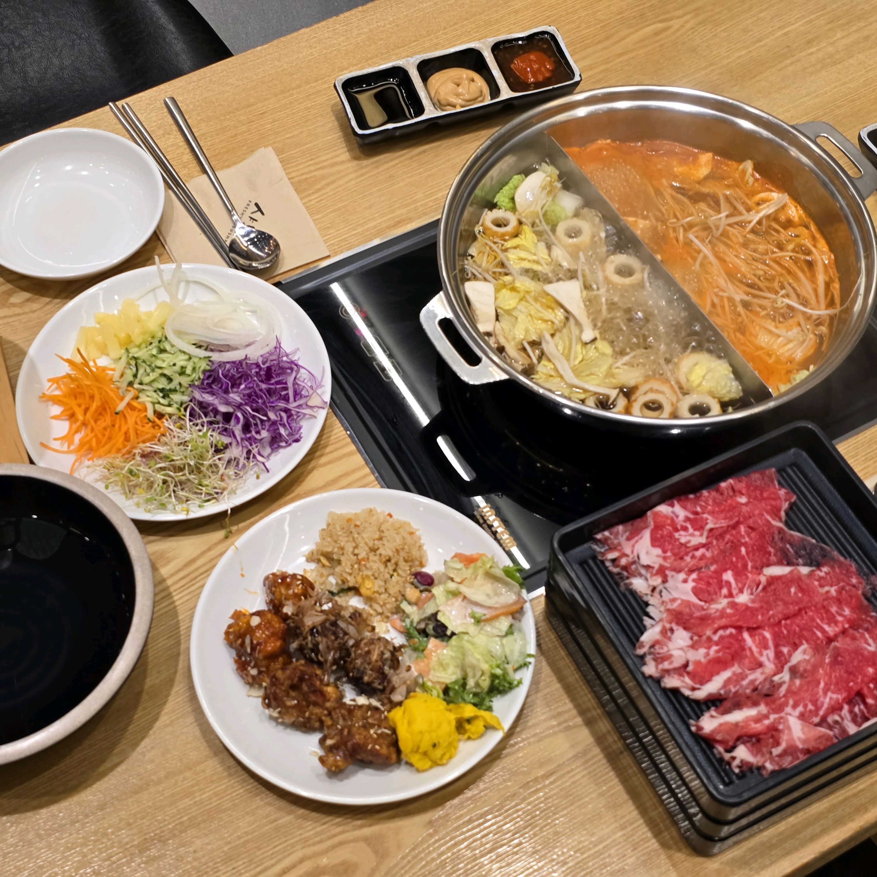샤브샤브 맛있는데 무한리필이라 좋네요 - 경산 맛집 샤브20 경산점