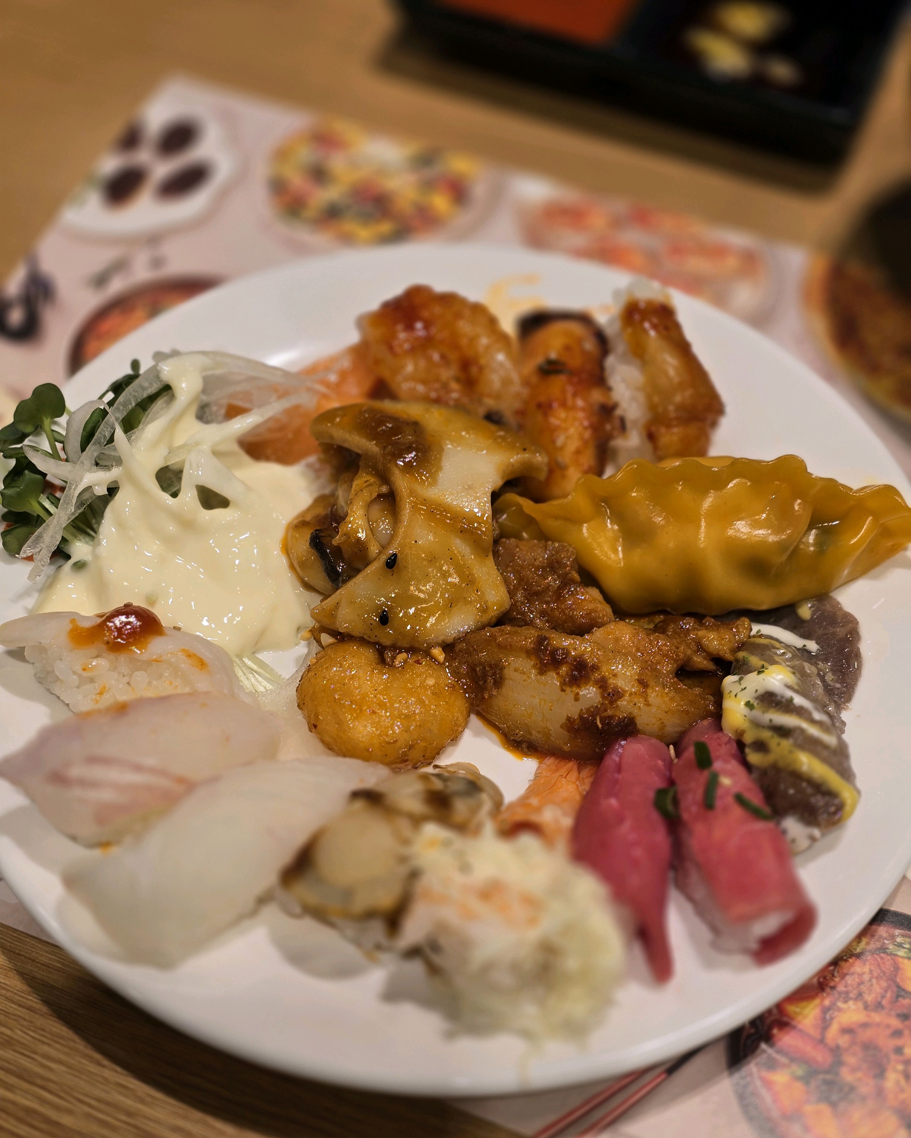 전체적으로 맛이 강하지 않고 슴슴해요. 간이 좀 약한..(?) - 여수 웅천 맛집 쿠우쿠우 여수점