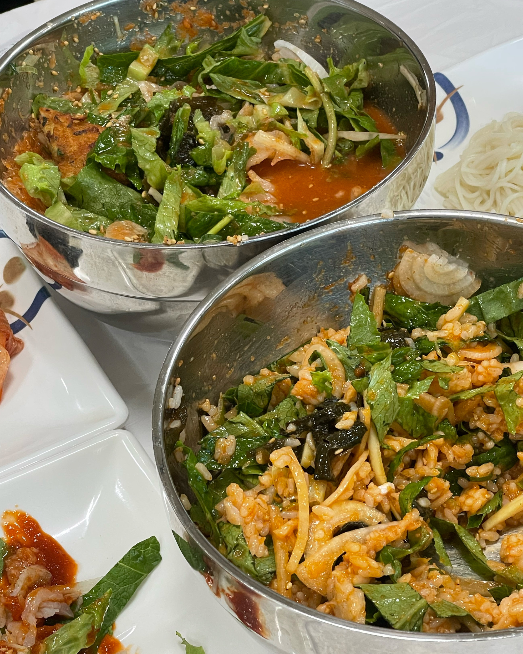 도다리물회 가자미회덮밥 녹두전 먹었어요 - 경포대 맛집 강릉경포물회