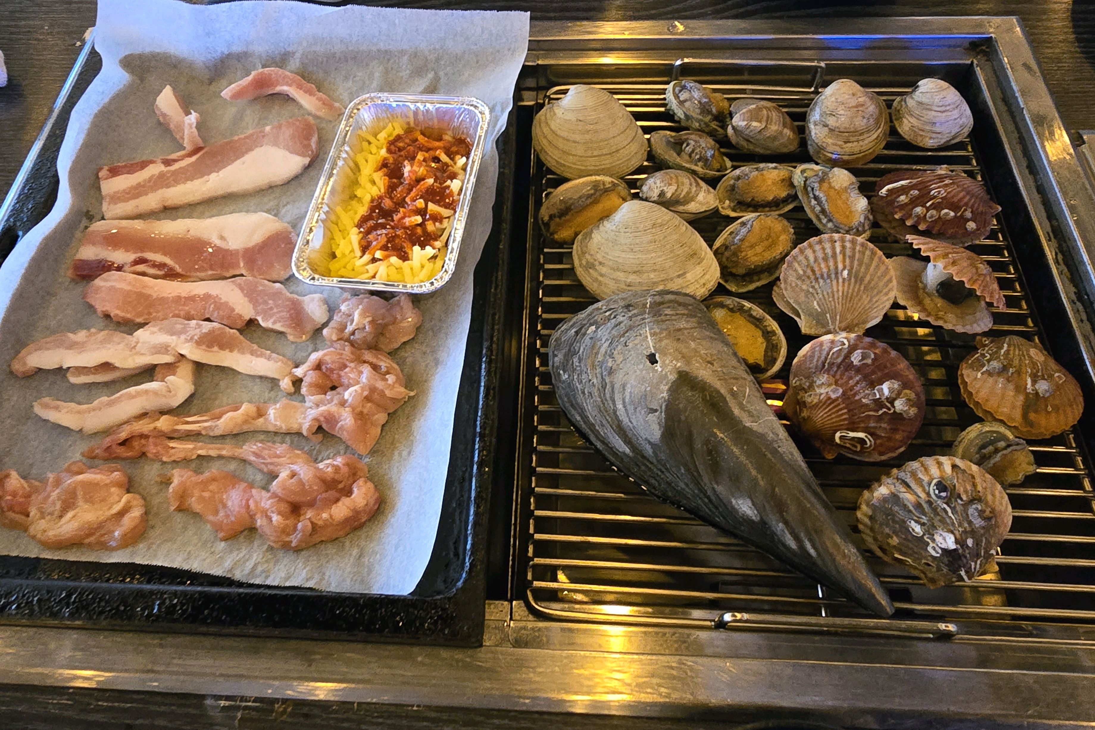 저녁시간쯤 방문 - 불당동 맛집 영광조개구이 무한리필 천안불당점