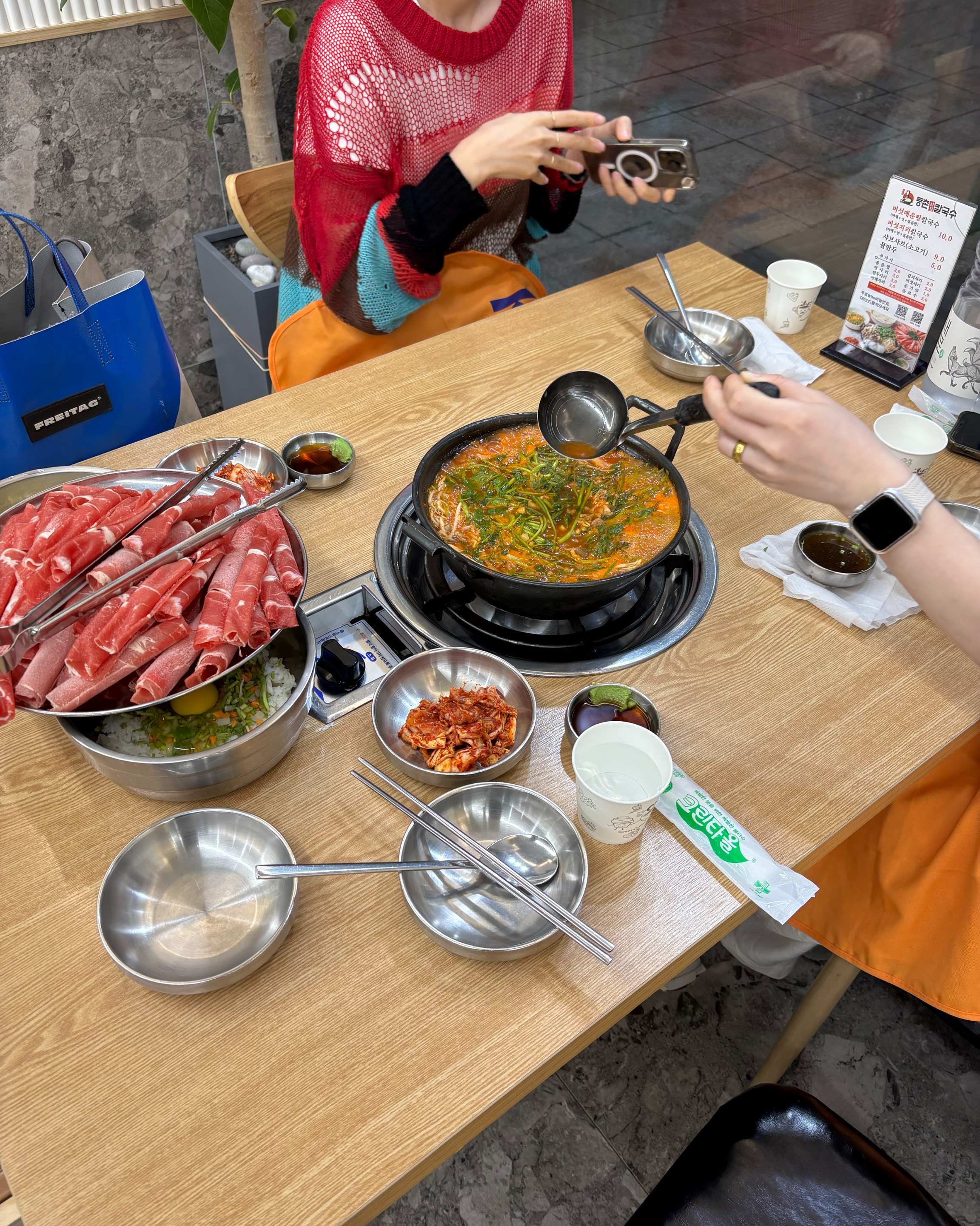 또또방문하는 등촌 샵샵이에요😋 - 천호동 맛집 등촌샤브칼국수 천호점