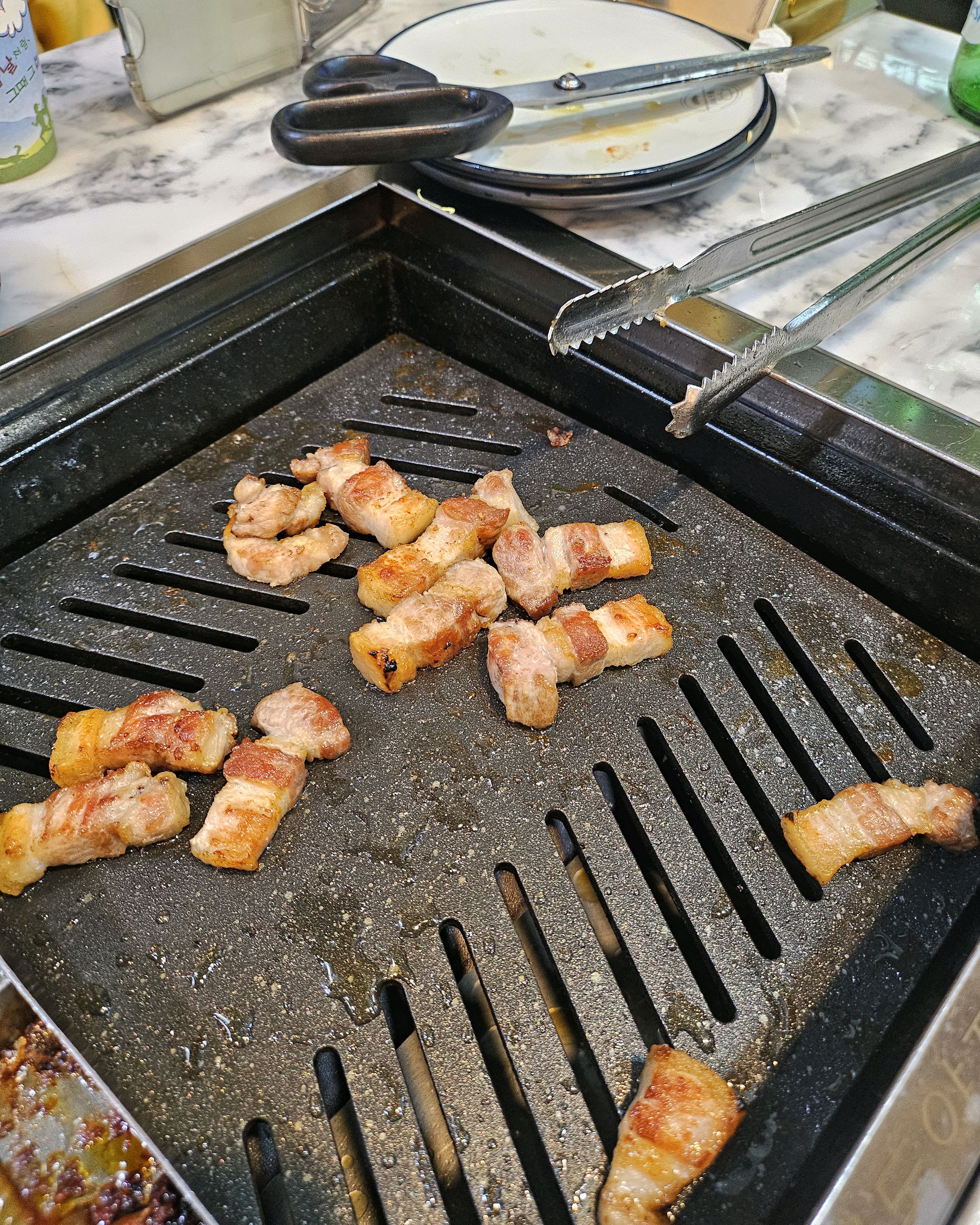 맛있게 먹느라 사진이 ㅋㅋ - 인천 맛집 금도야지 루원시티본점