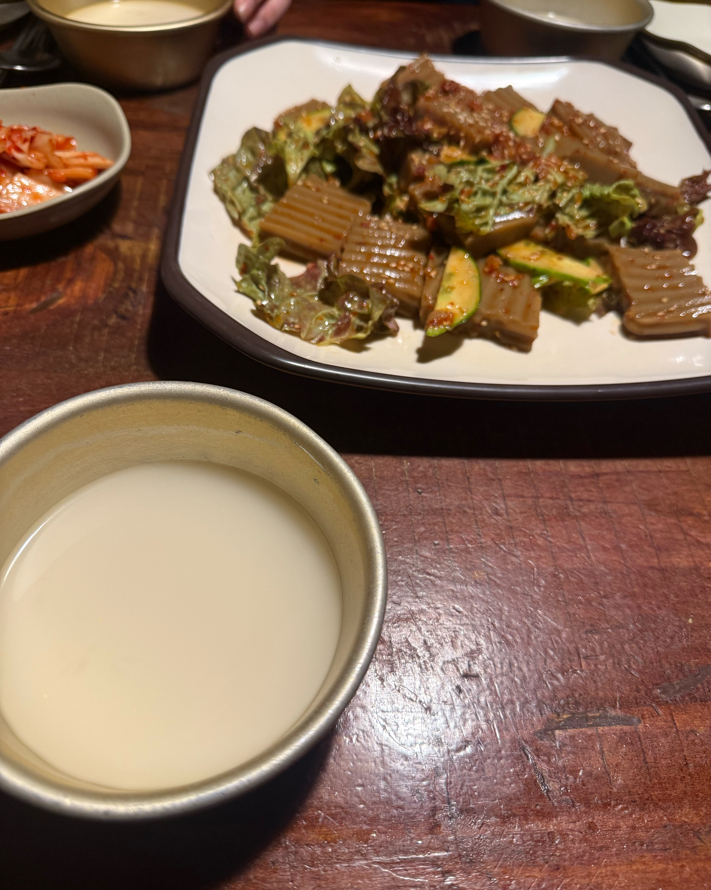 비오는날에는 역시 파전 도토리묵에 듕듕주 입니더!!!! - 천호동 맛집 청학동민속주점
